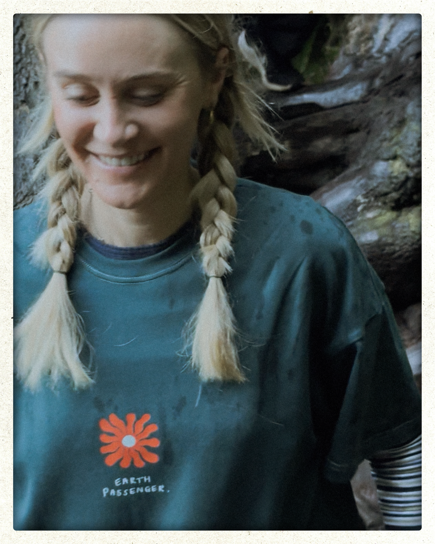 Unisex "Earth Passenger" Short Tee (Teal)