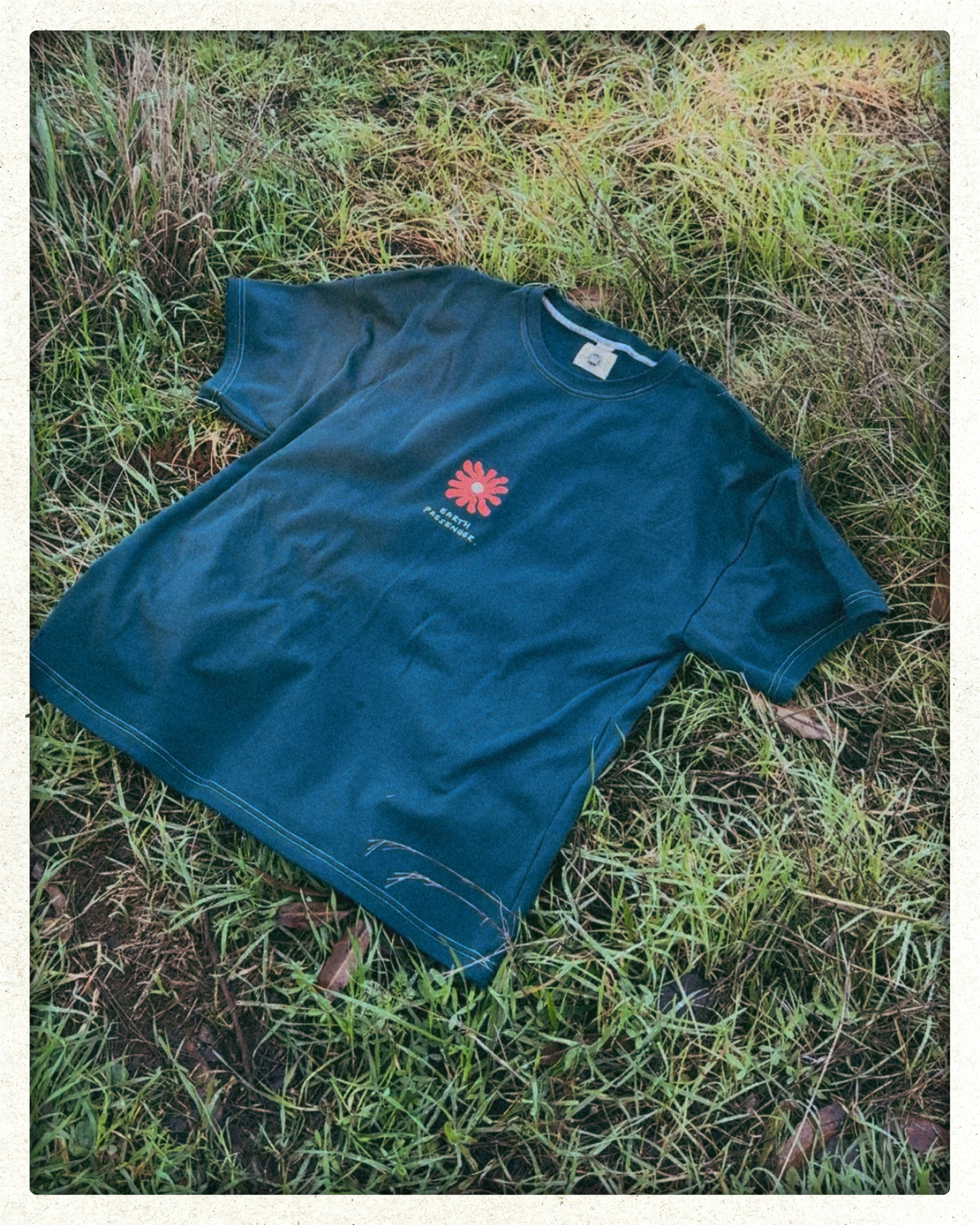 Unisex "Earth Passenger" Short Tee (Teal)