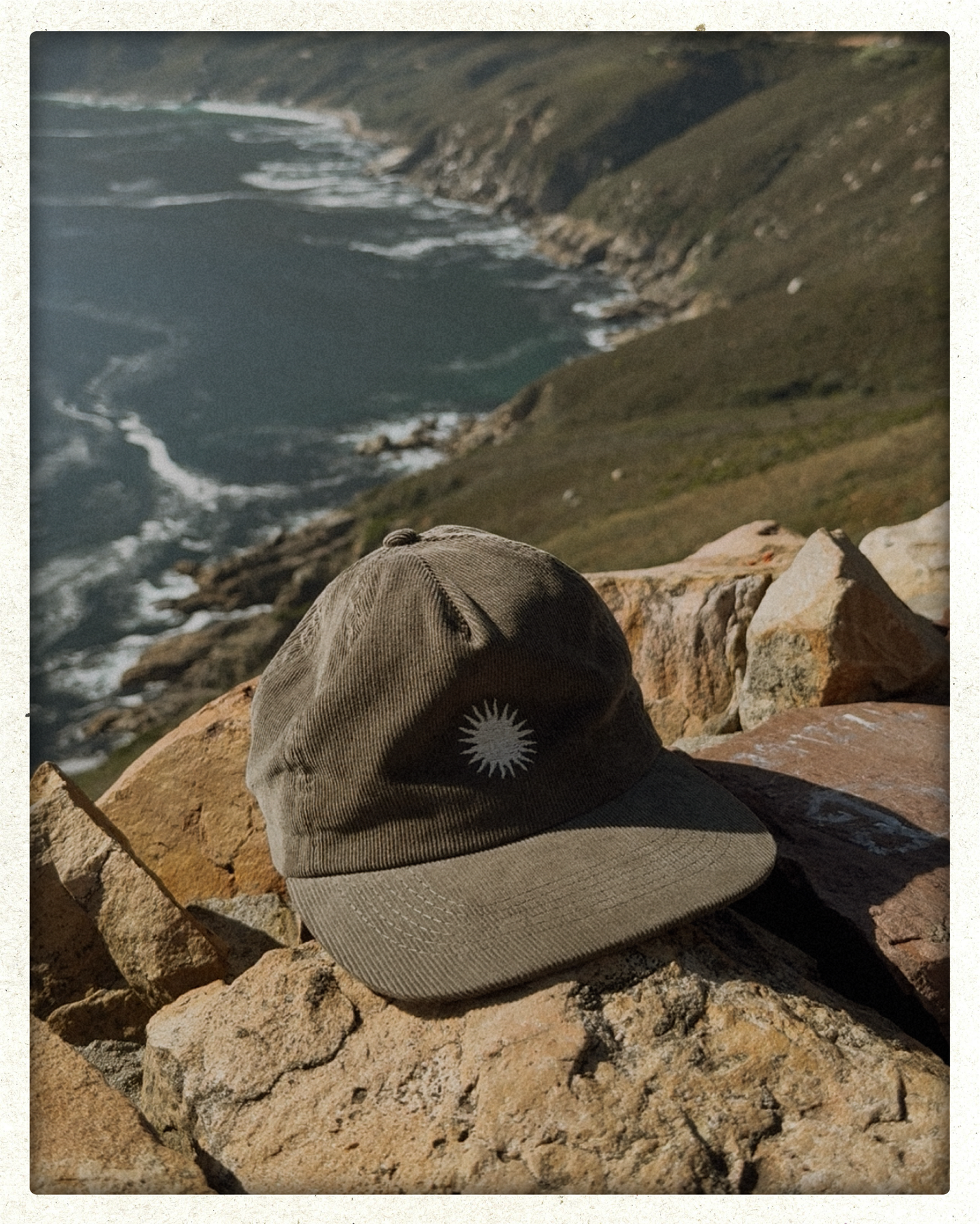 Five Panel Cap - Sun Daze (Khaki)