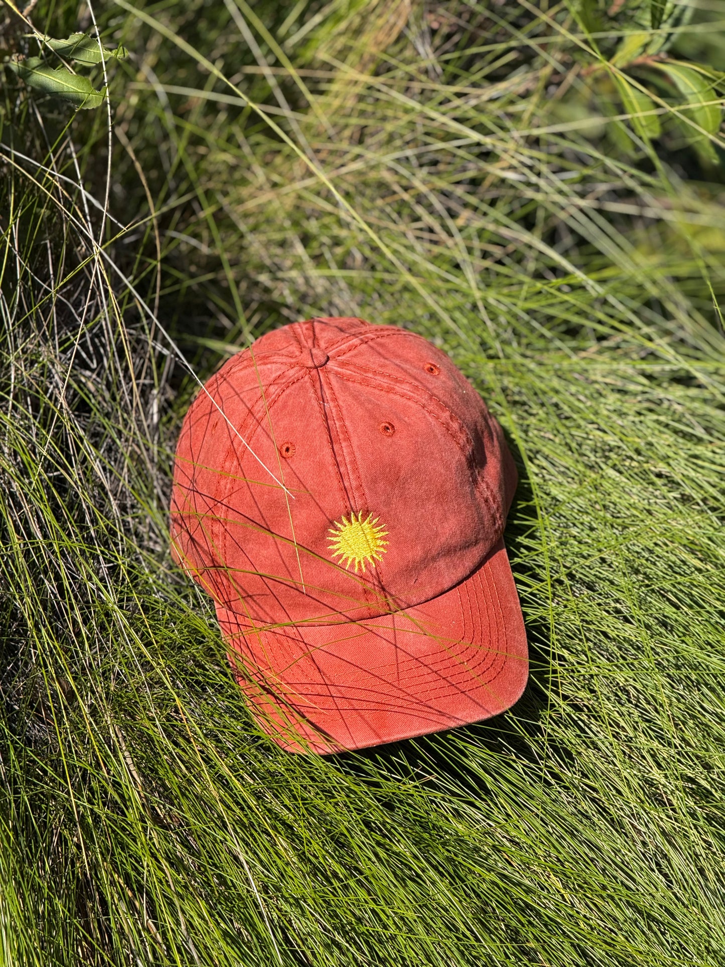"Laid Back Since Way Back" - Washed Cotton Cap (Rust)
