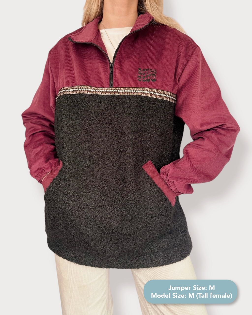 Dawn quarter zip - Black Sherpa