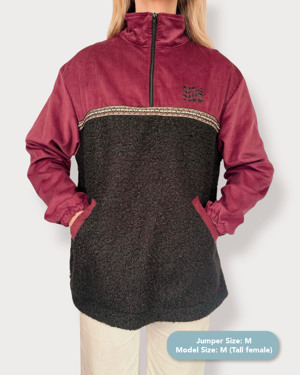 Dawn quarter zip - Black Sherpa