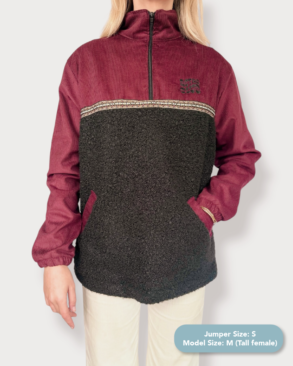 Dawn quarter zip - Black Sherpa