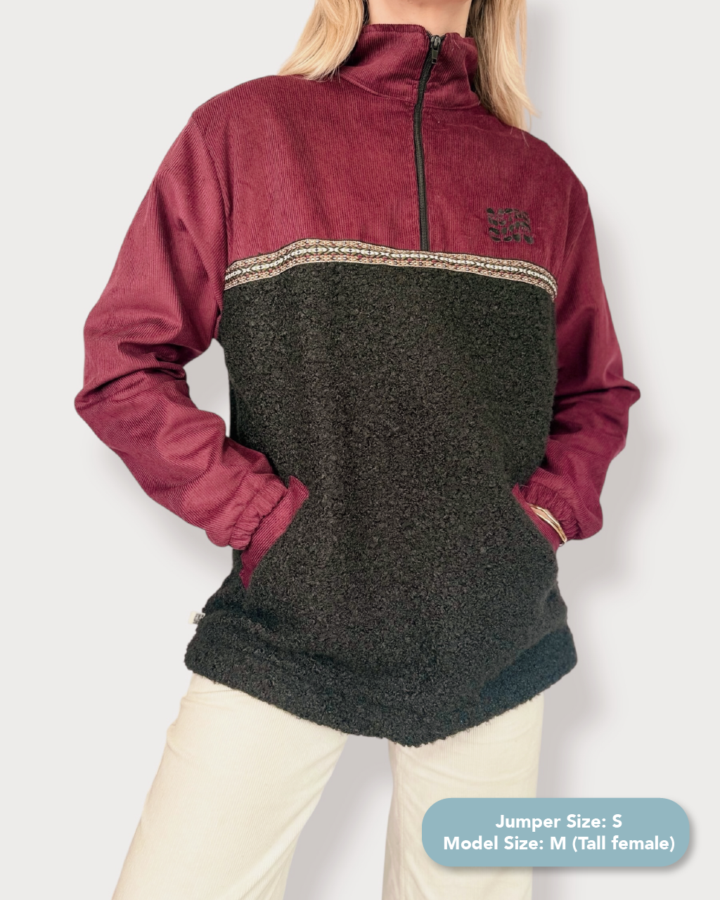 Dawn quarter zip - Black Sherpa