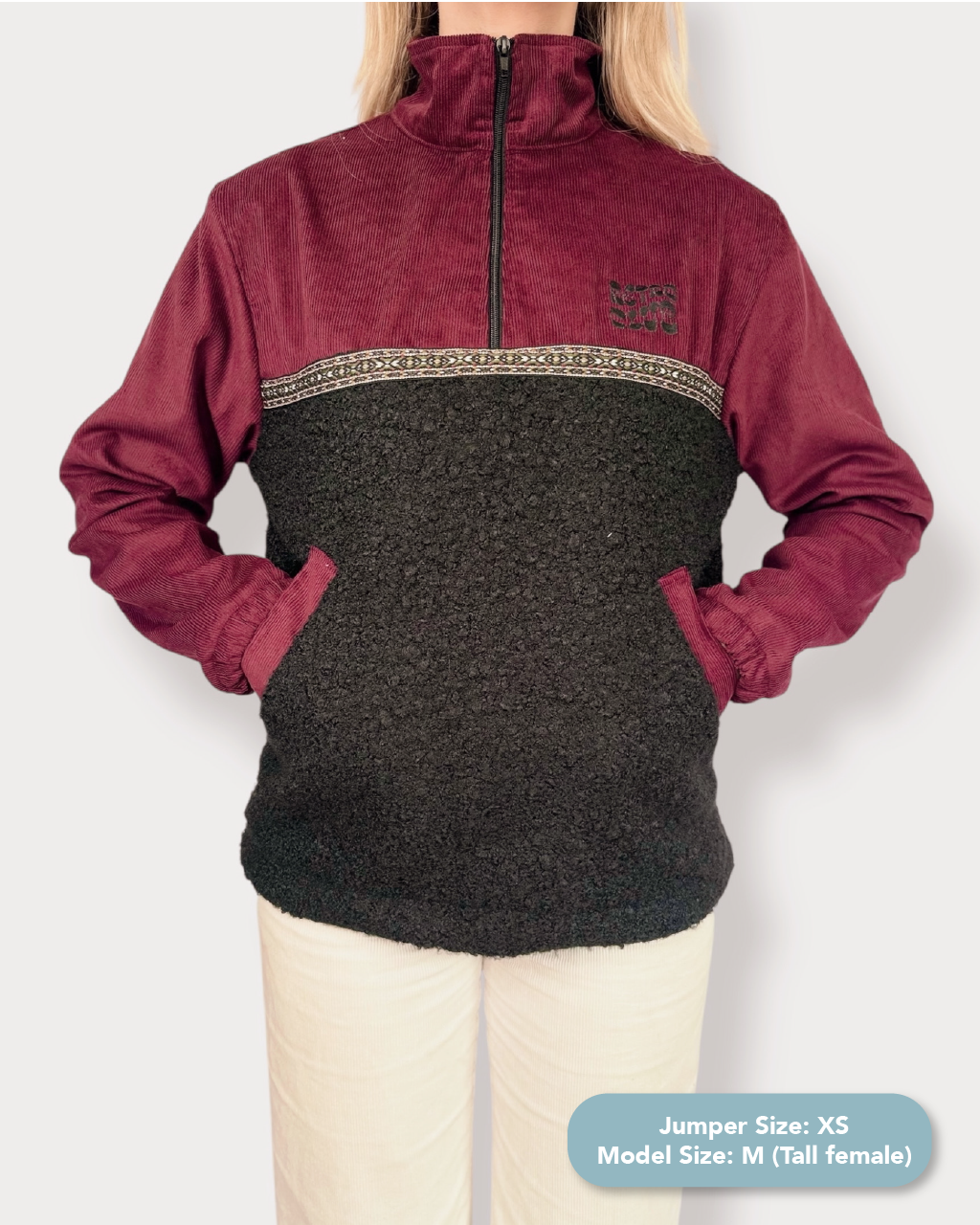 Dawn quarter zip - Black Sherpa