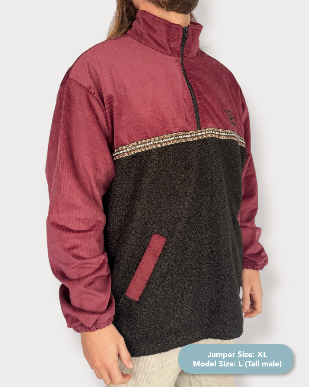 Dawn quarter zip - Black Sherpa