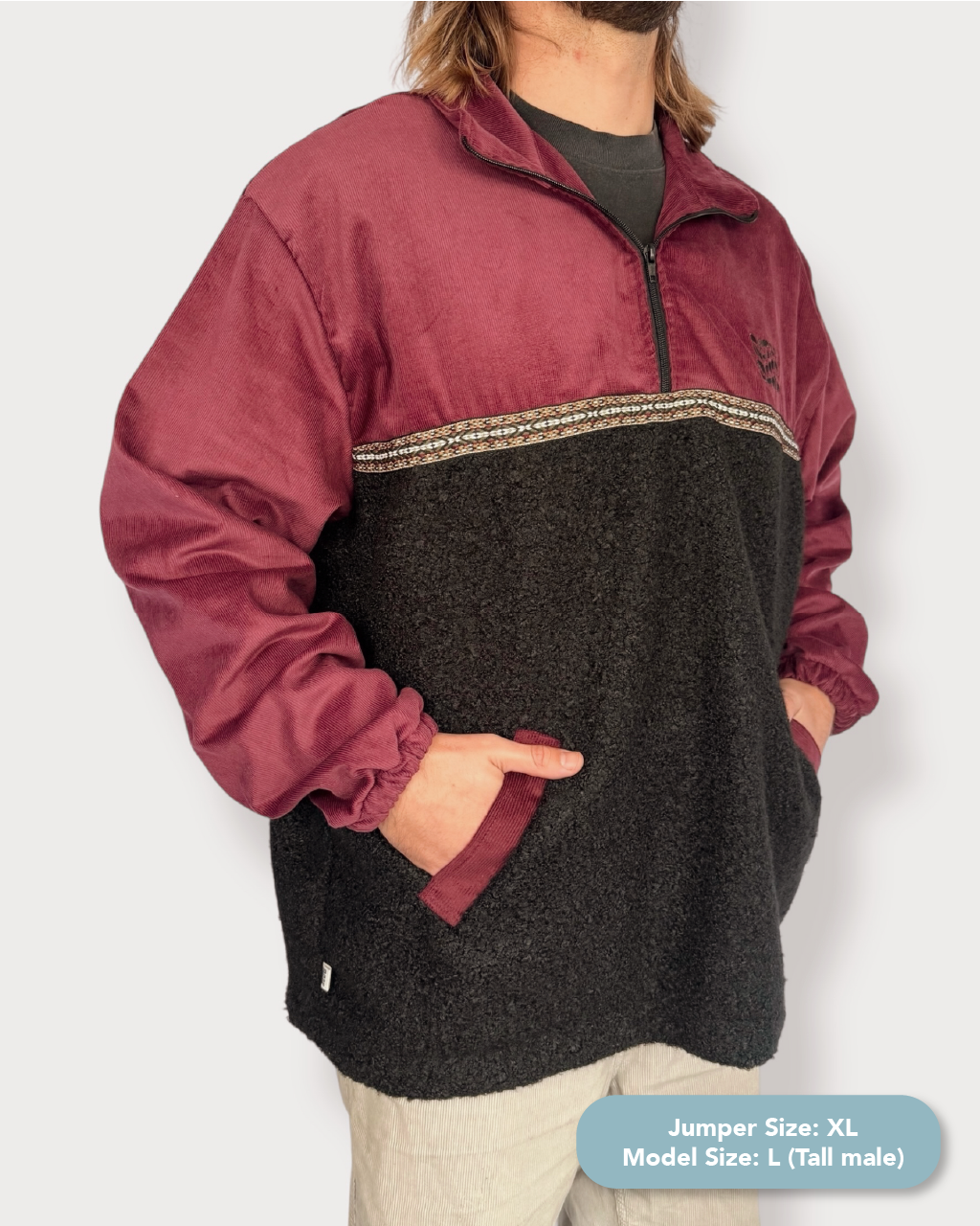 Dawn quarter zip - Black Sherpa