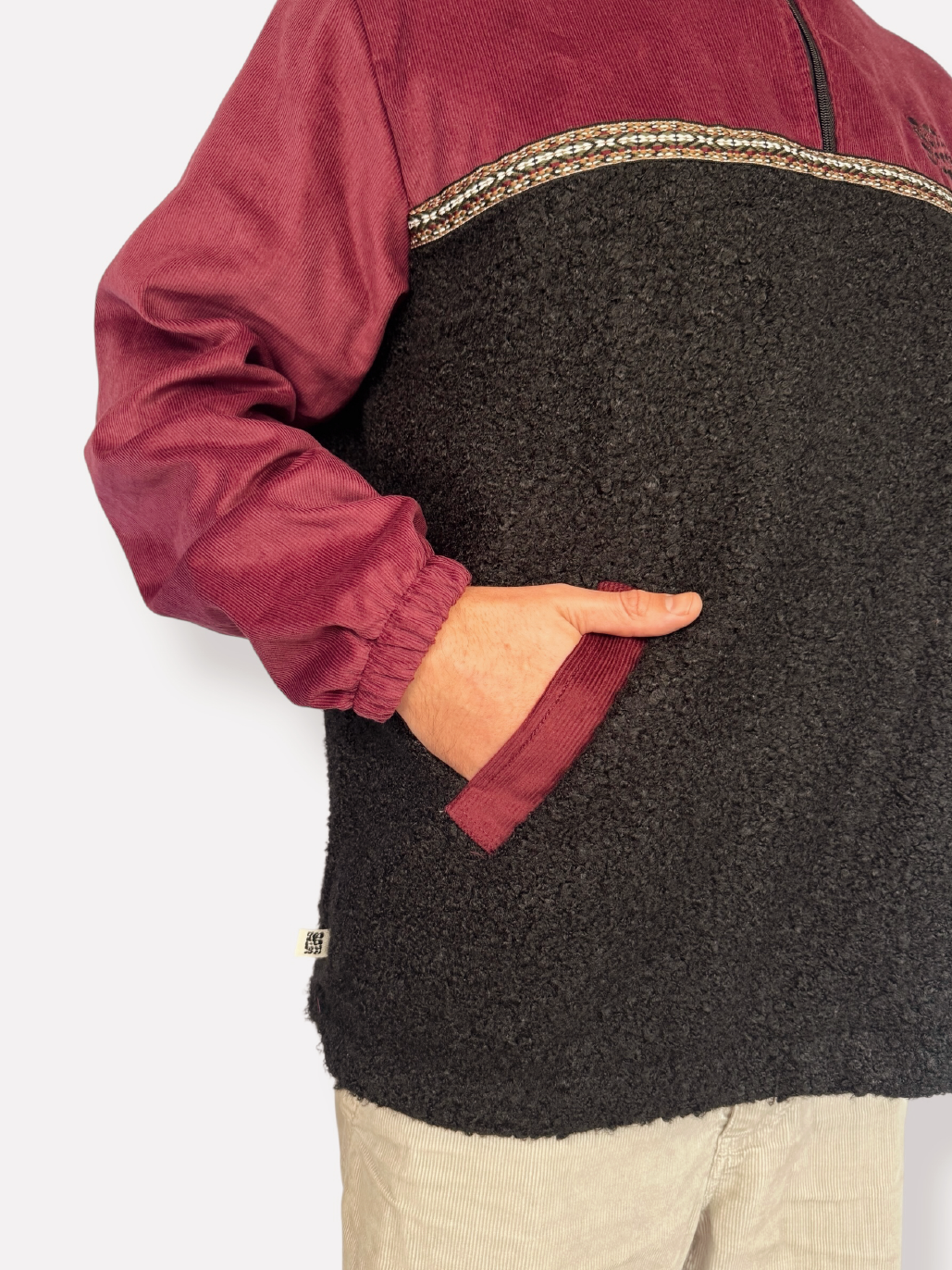 Dawn quarter zip - Black Sherpa