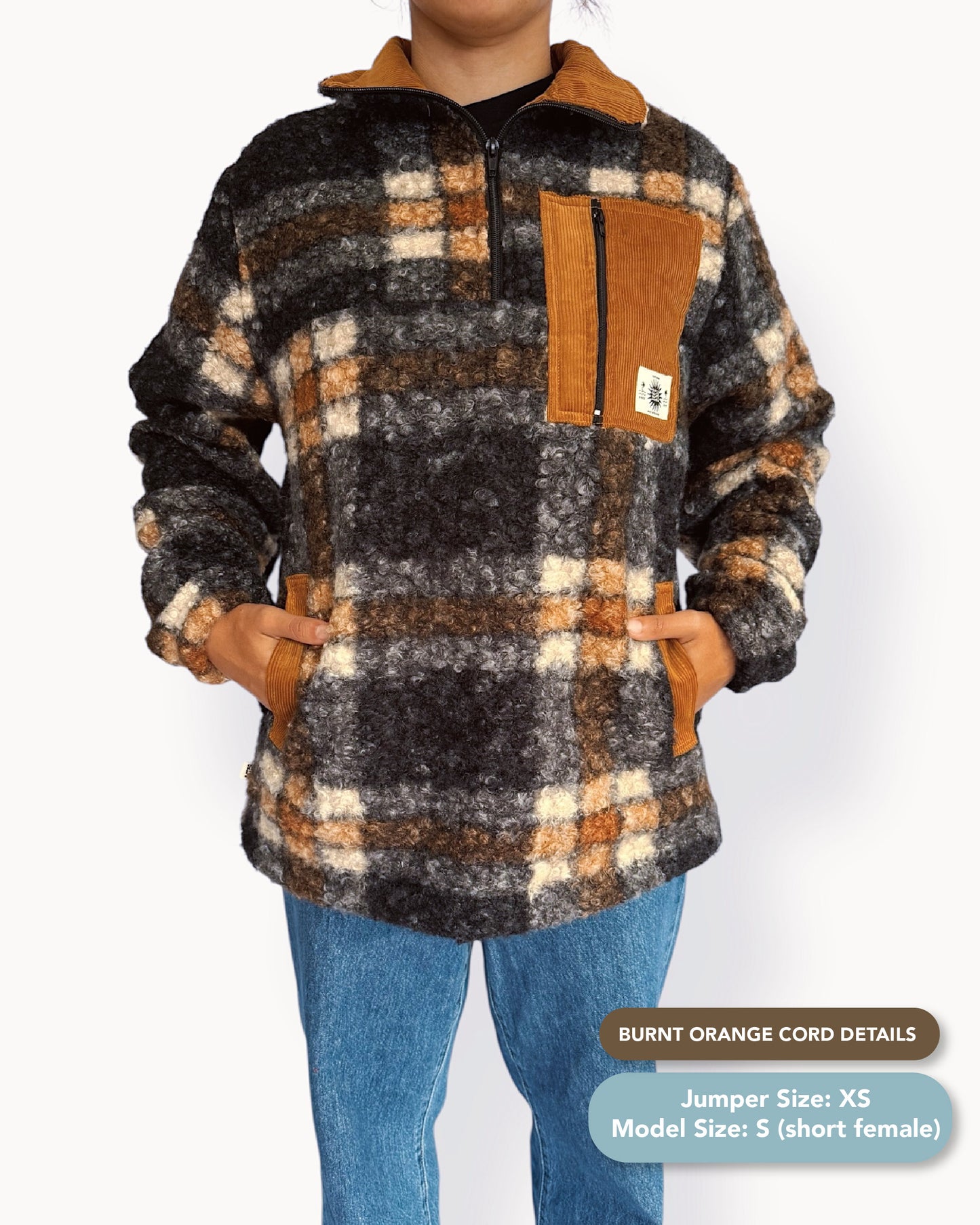 Summit Quarter Zip - Plaid Sherpa
