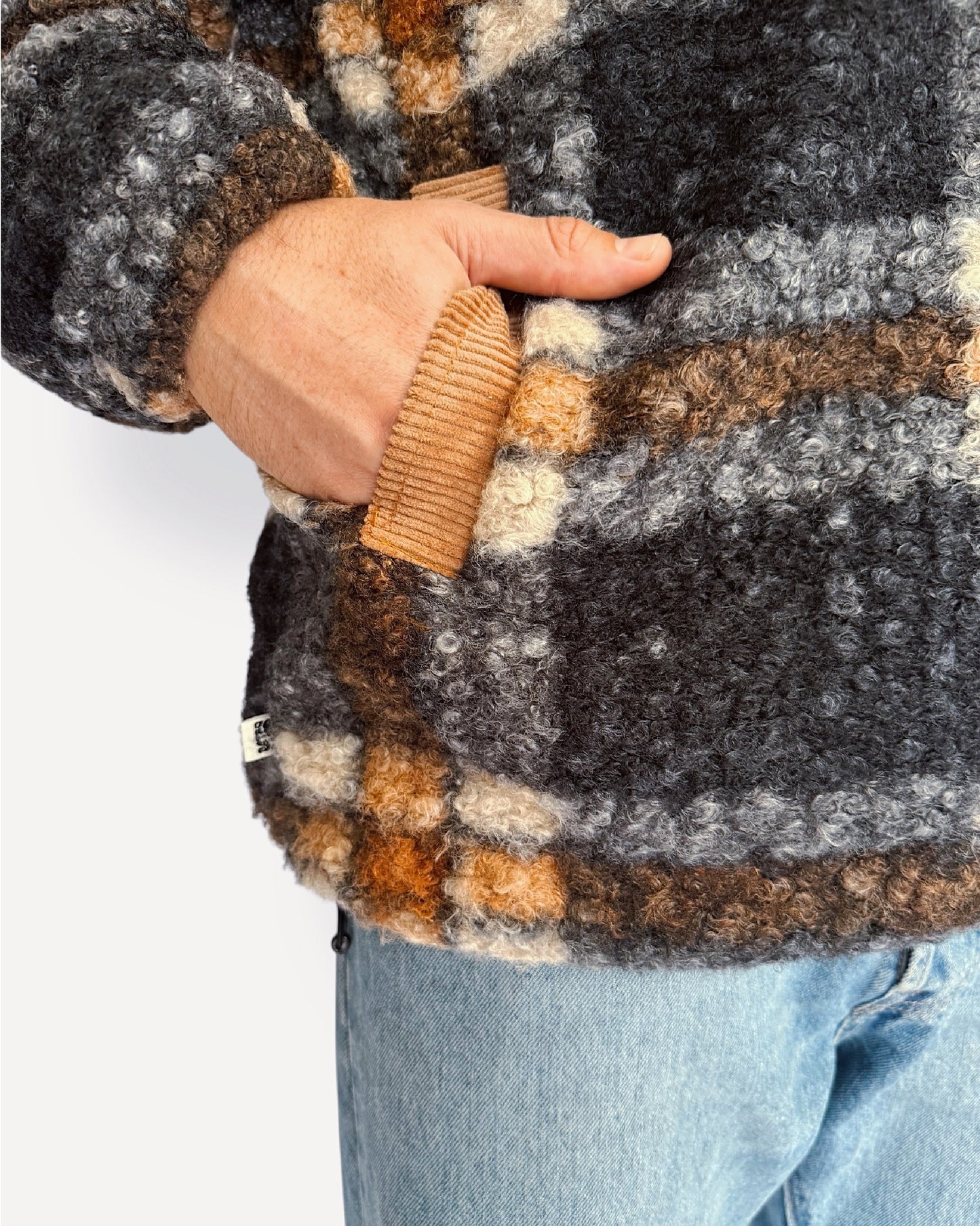 Summit Quarter Zip - Plaid Sherpa
