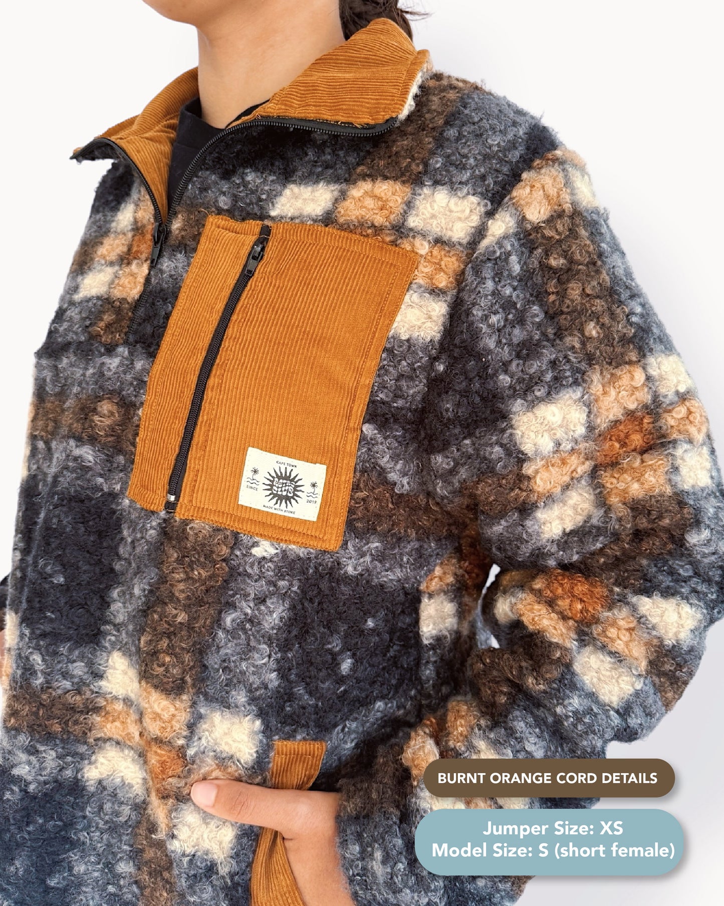 Summit Quarter Zip - Plaid Sherpa
