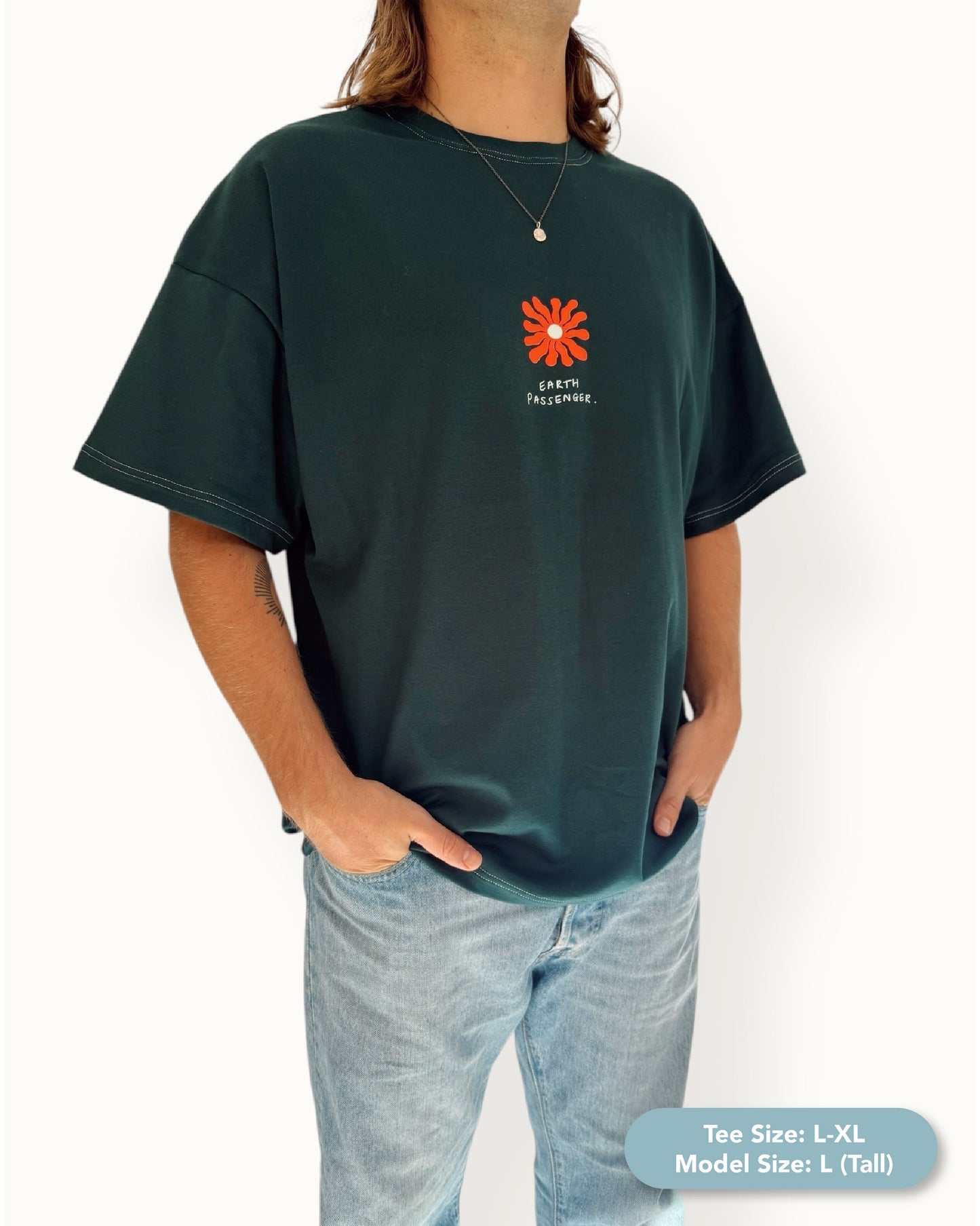 Unisex "Earth Passenger" Short Tee (Teal)