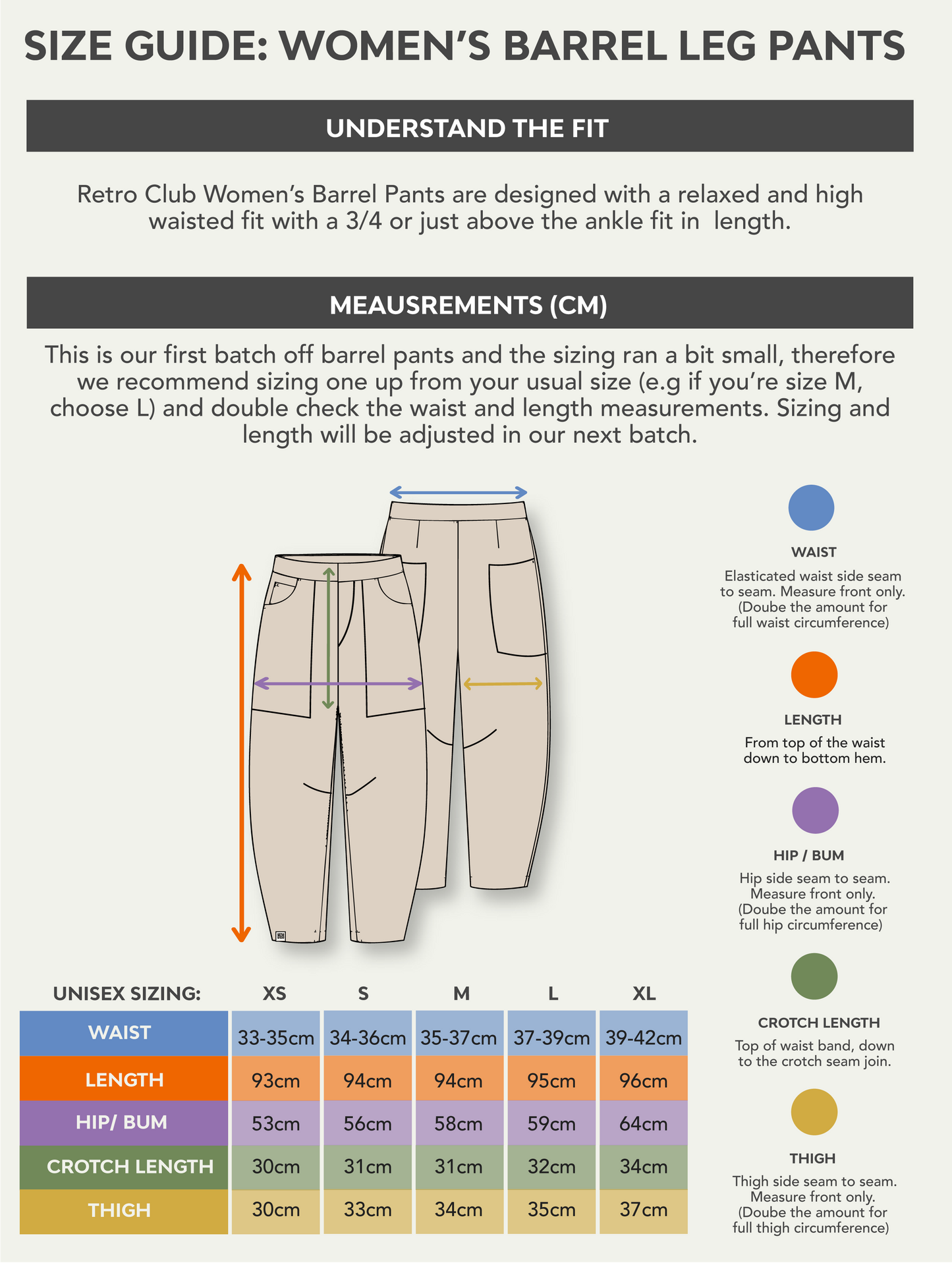 Women's Barrel Leg Corduroy Pants