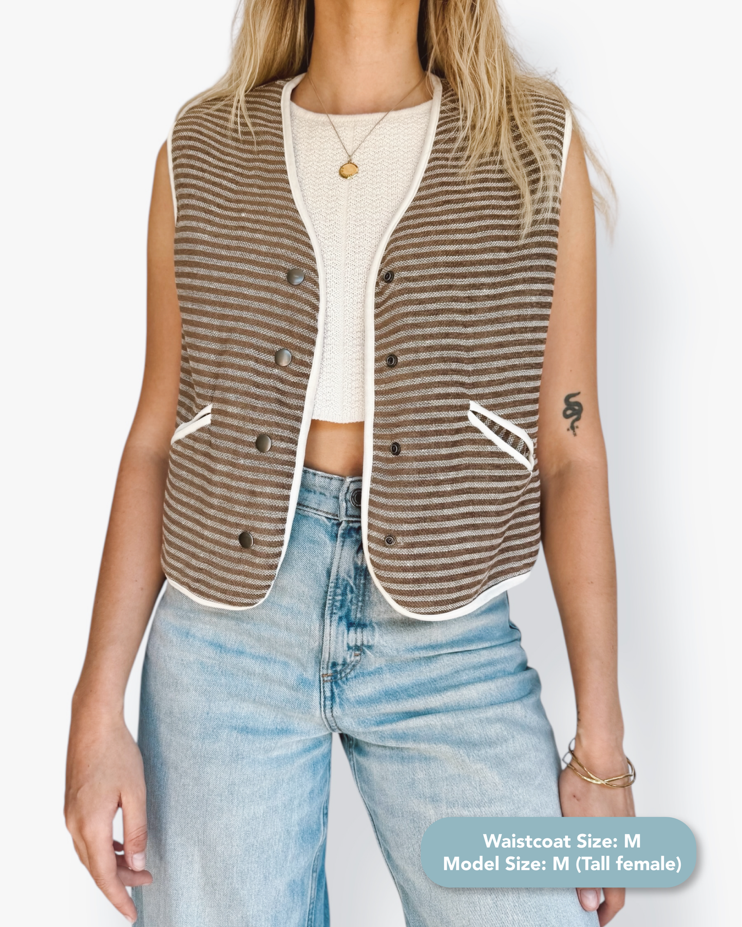 Striped Gilet Waistcoat