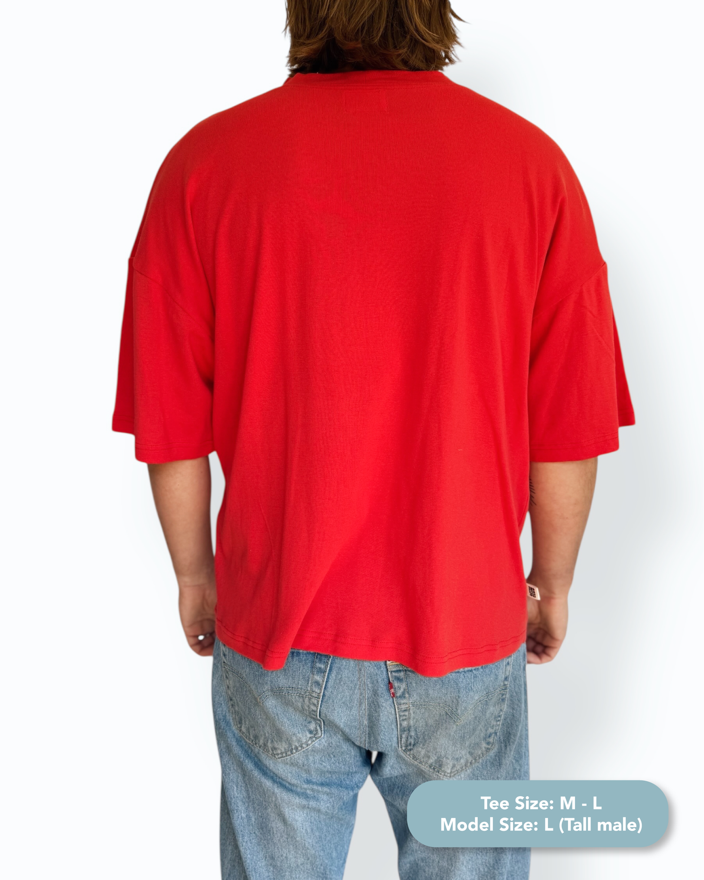 "Laid Back" Unisex Short Tee (Red)