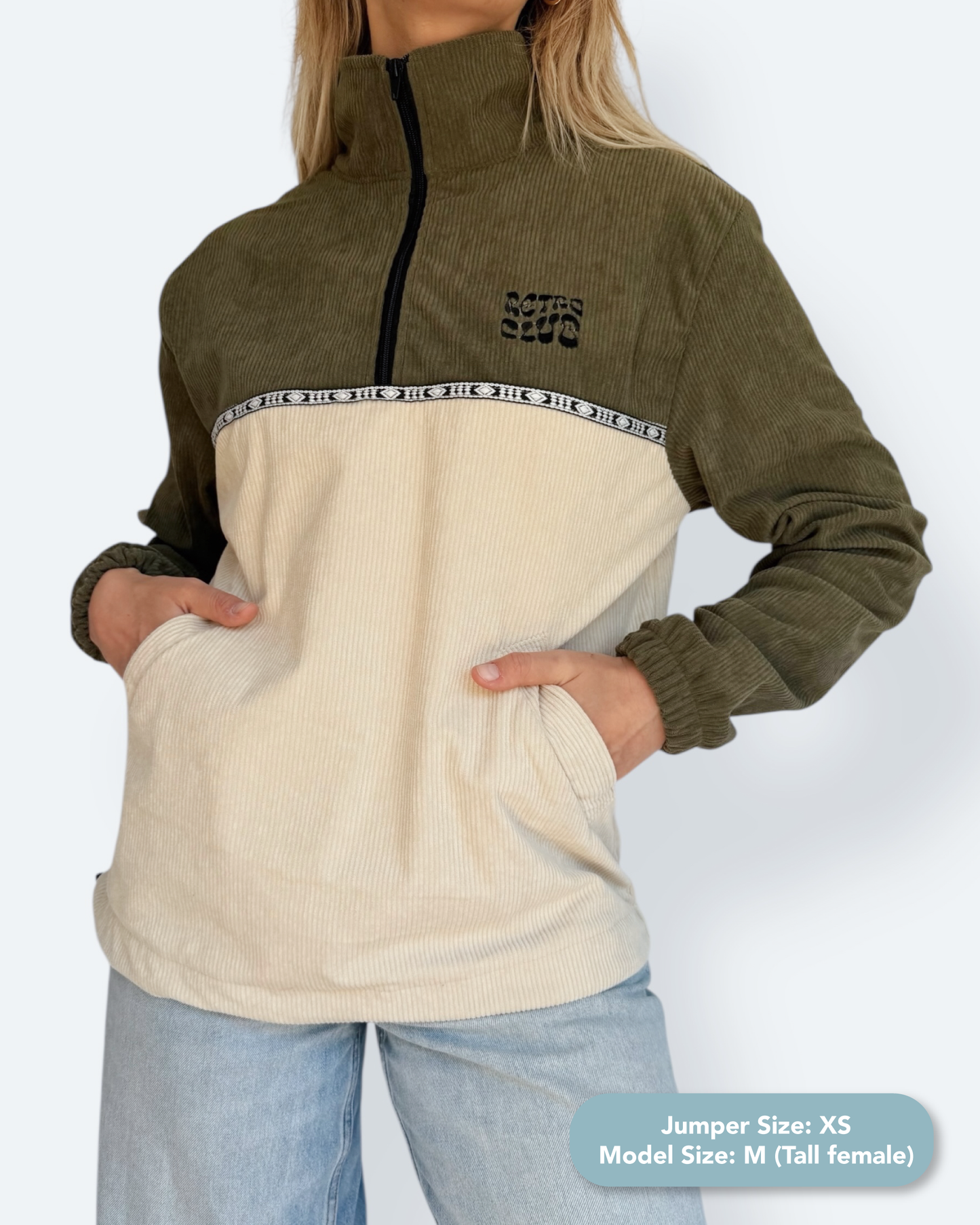 Dawn quarter zip - Olive