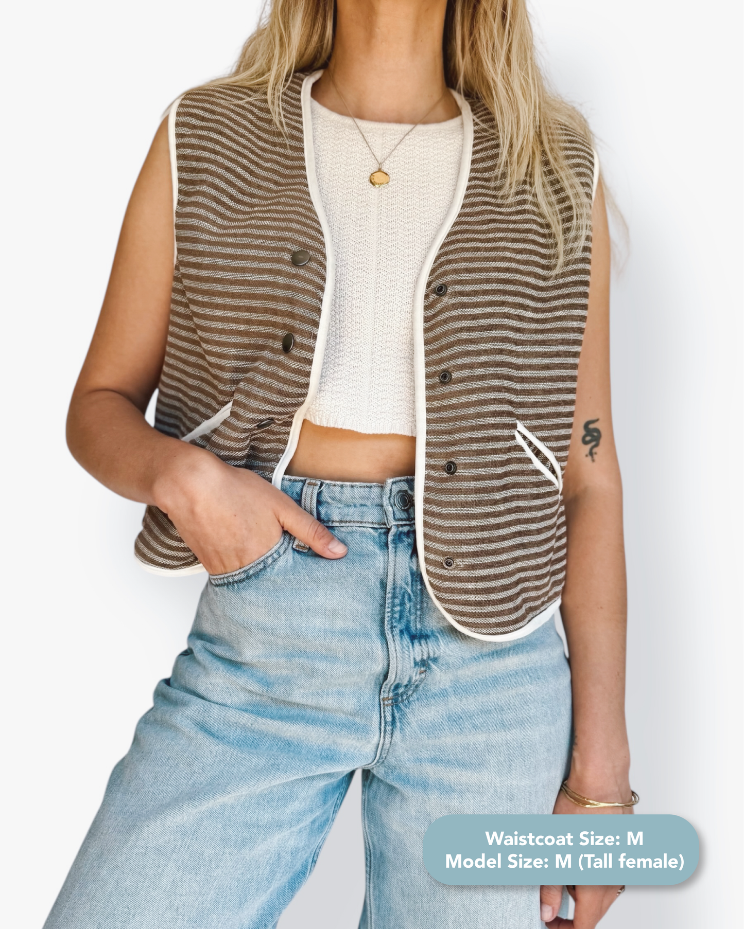 Striped Gilet Waistcoat