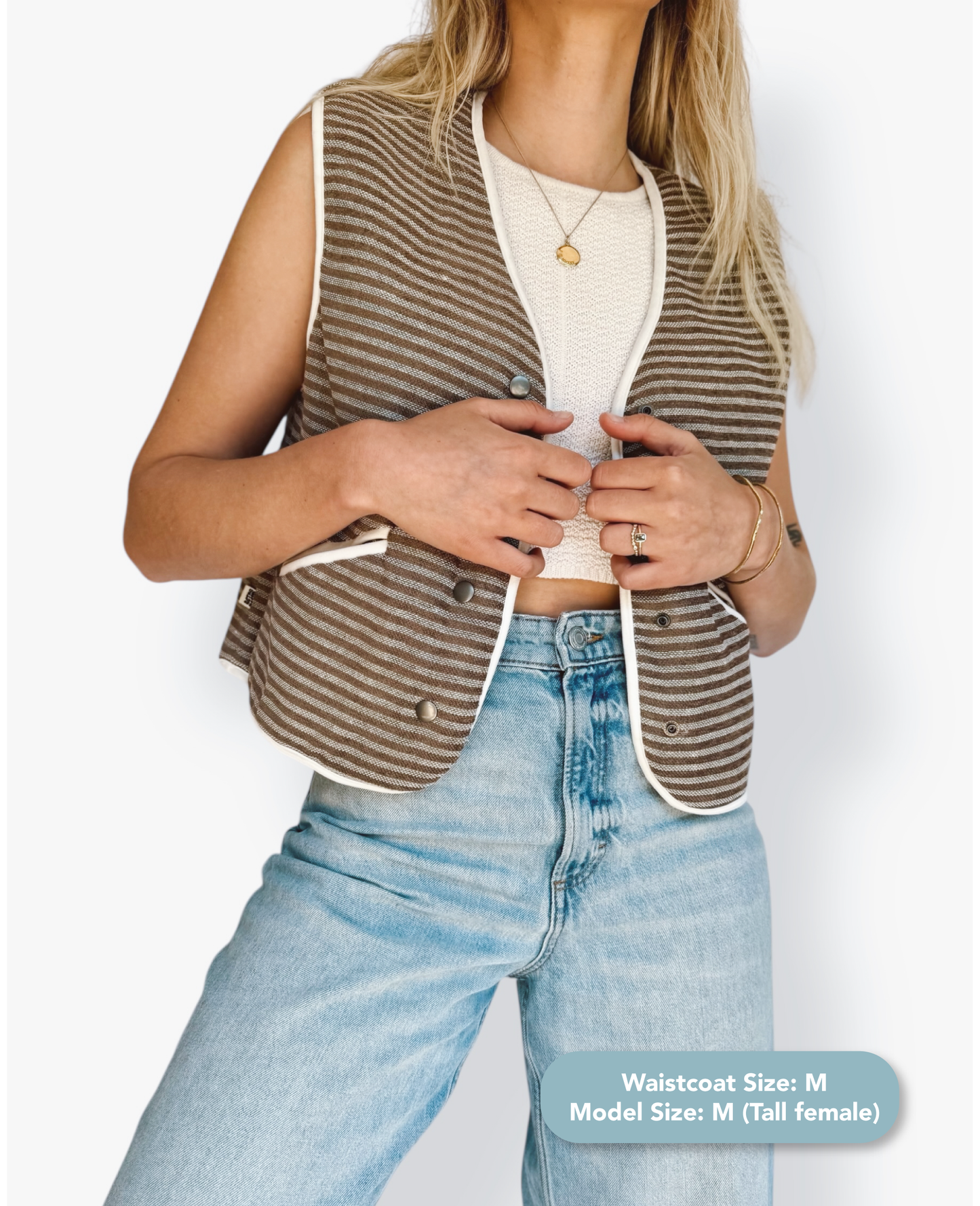 Striped Gilet Waistcoat