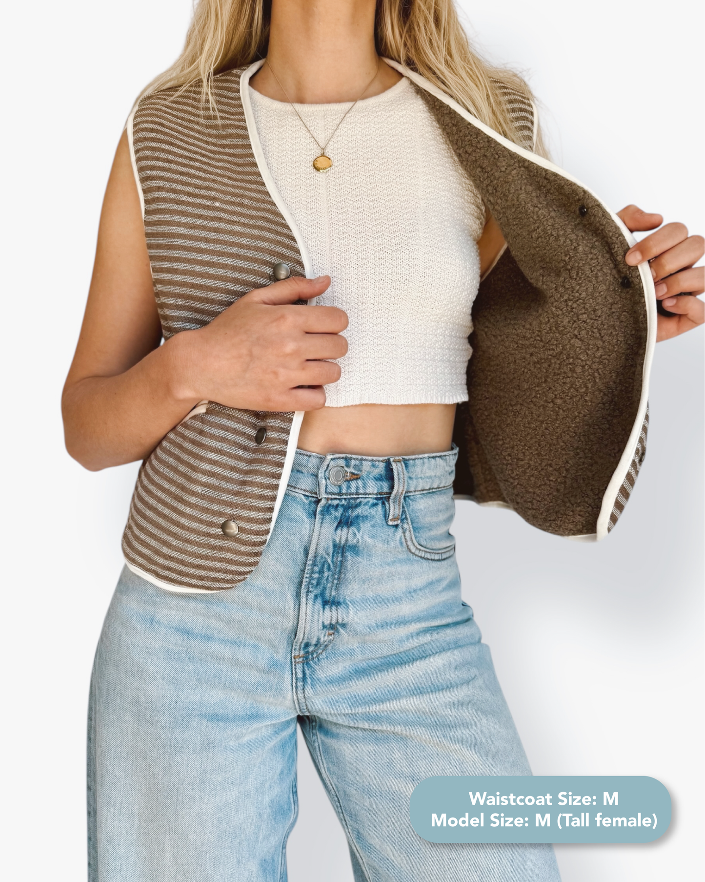 Striped Gilet Waistcoat