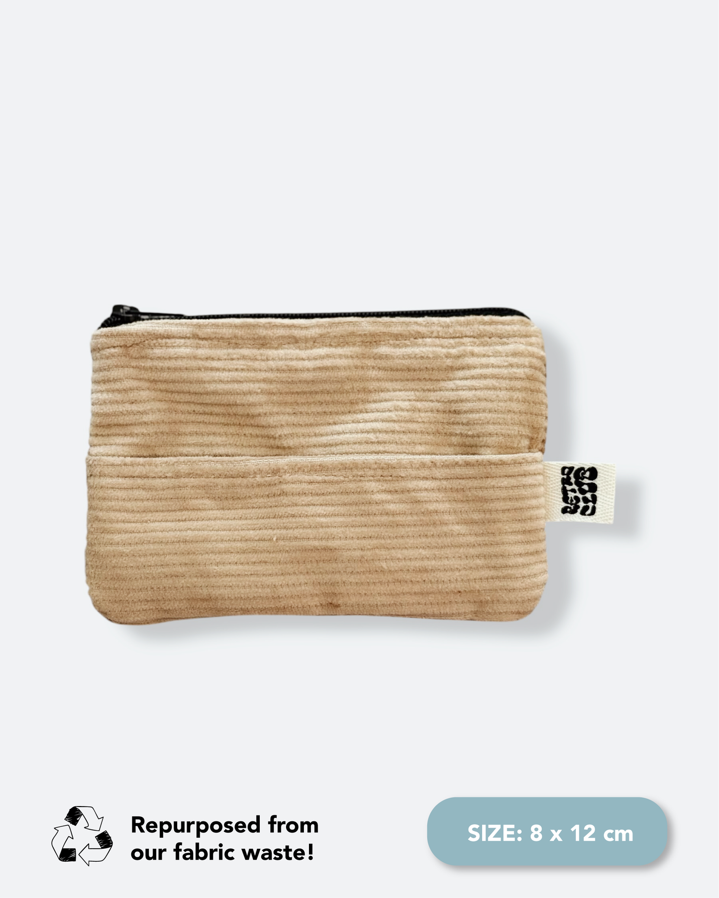 Zero Waste Pouch Set - Cream Corduroy