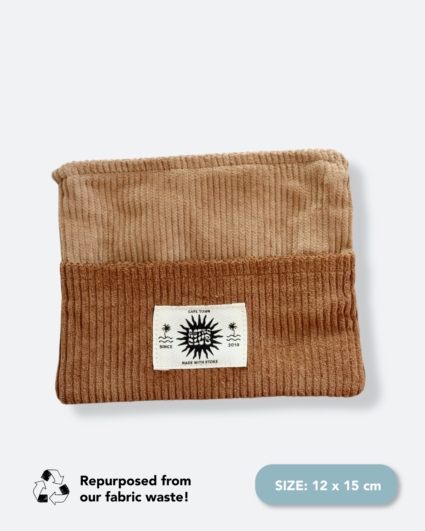 Zero Waste Pouch Set - Camel Corduroy