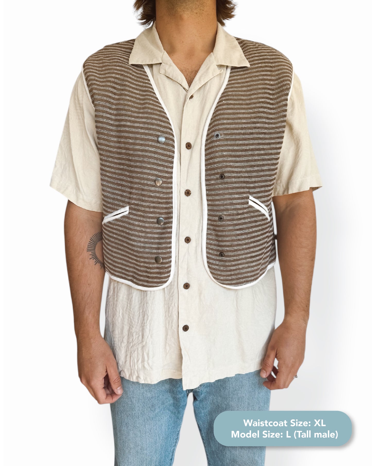 Striped Gilet Waistcoat