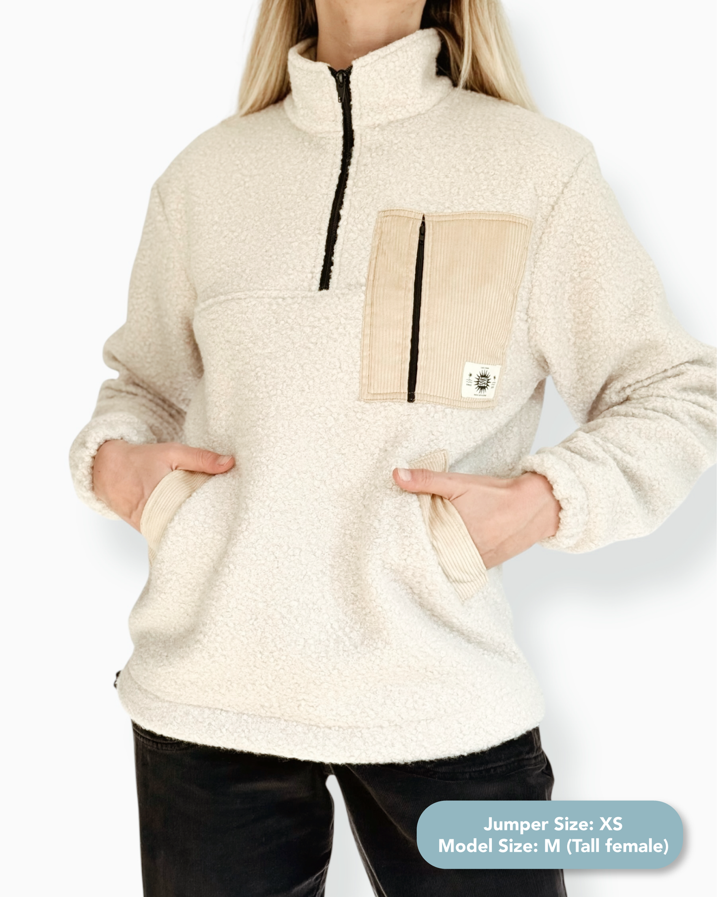 Summit Quarter Zip - Cream Sherpa