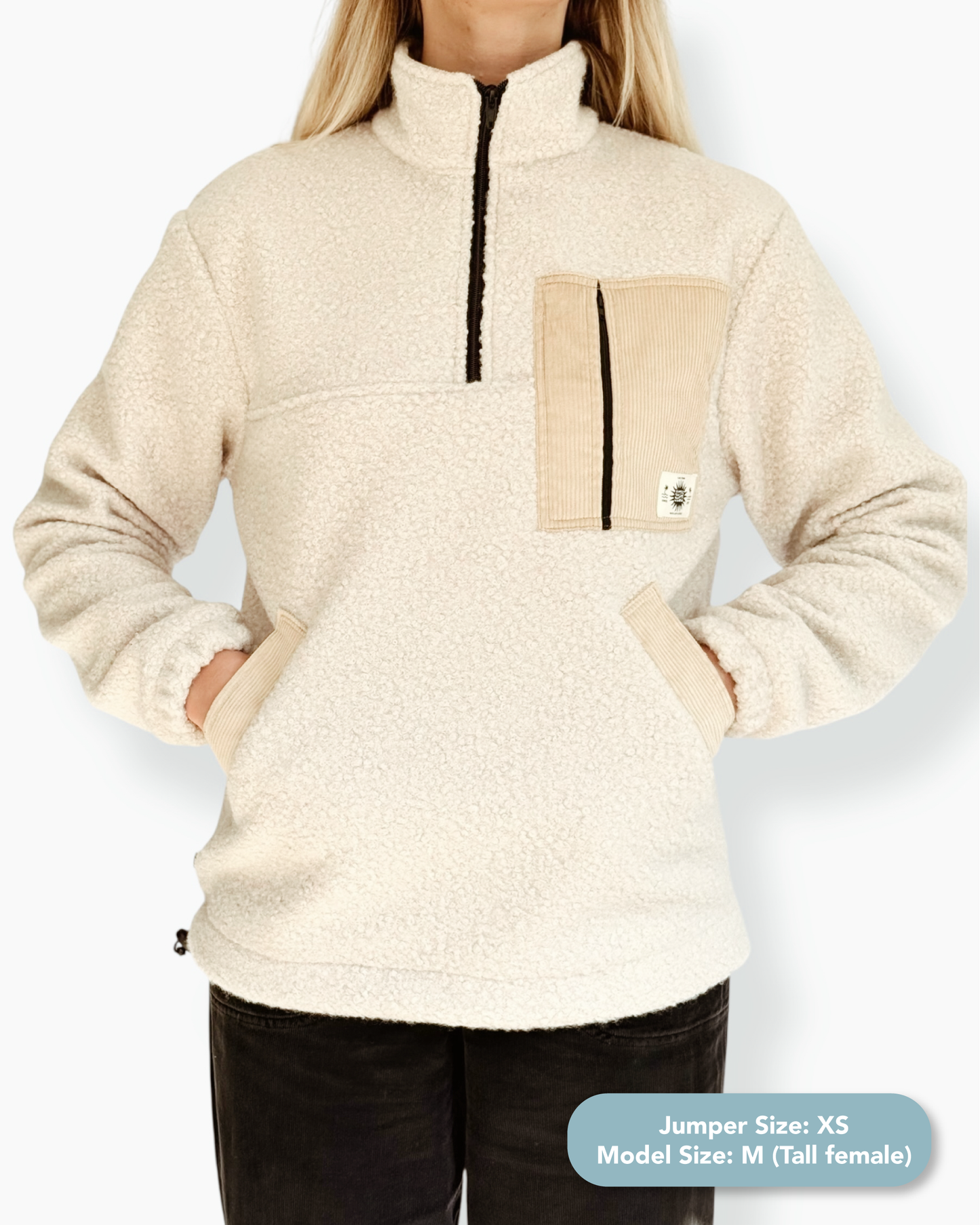 Summit Quarter Zip - Cream Sherpa