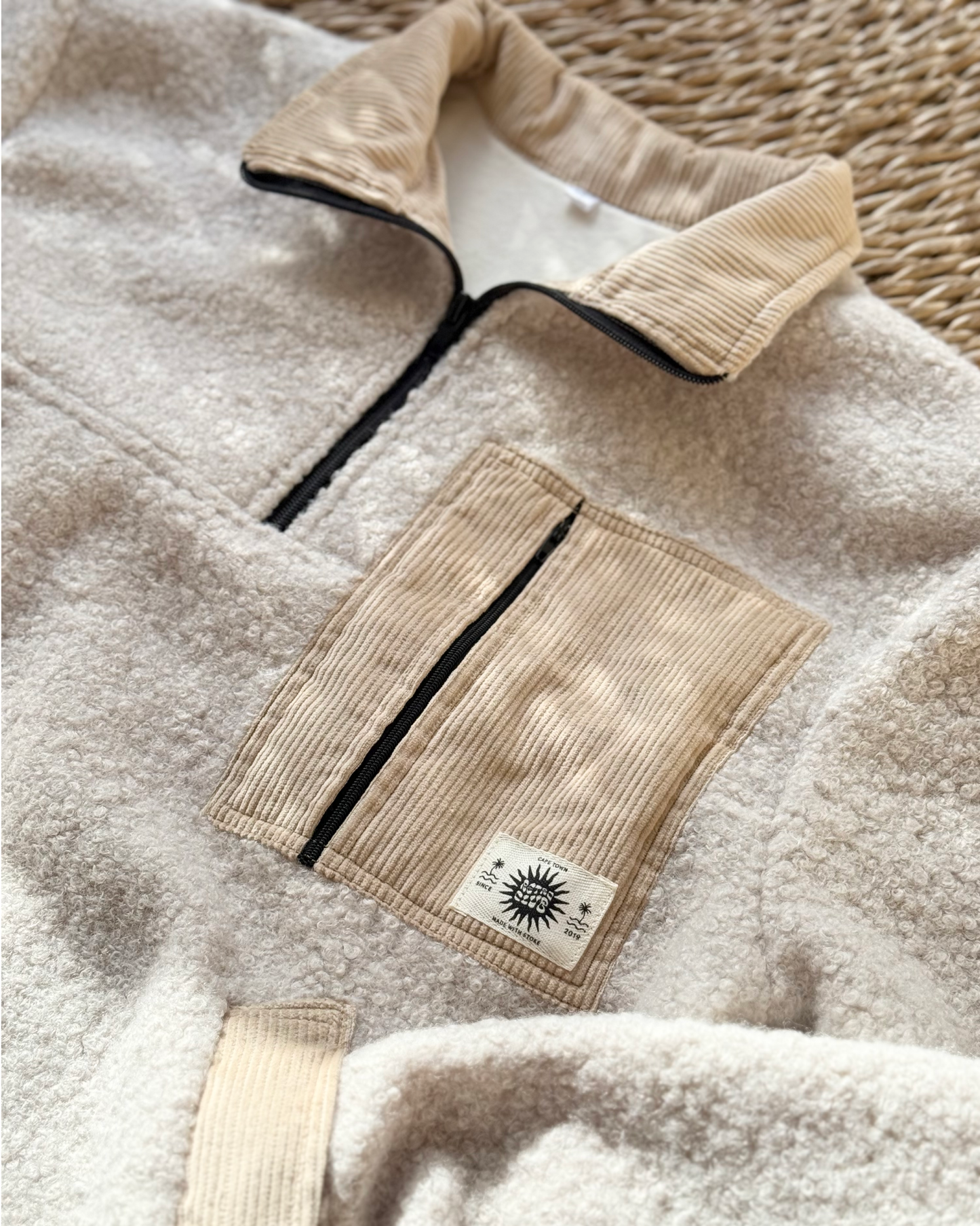 Summit Quarter Zip - Cream Sherpa