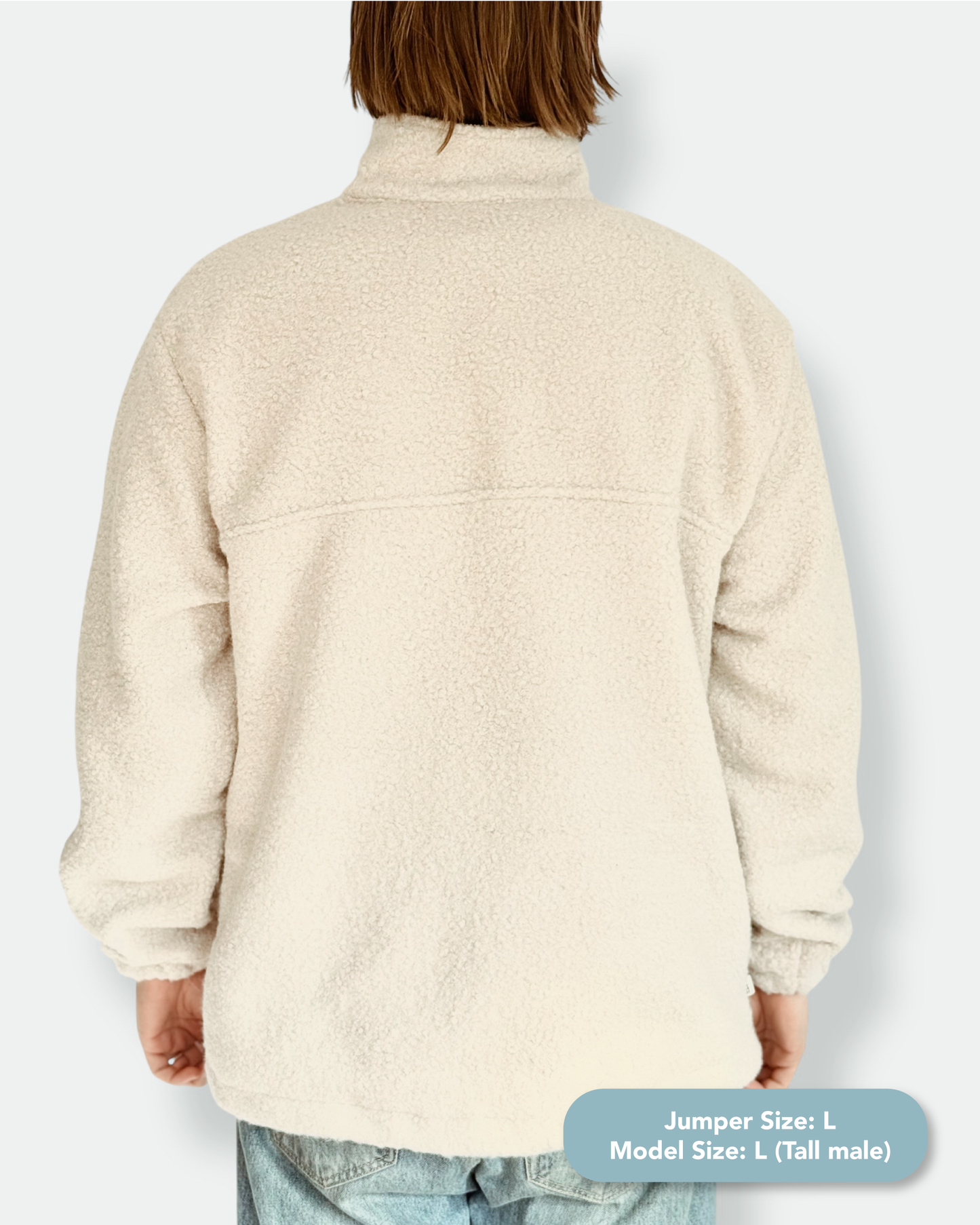 Summit Quarter Zip - Cream Sherpa