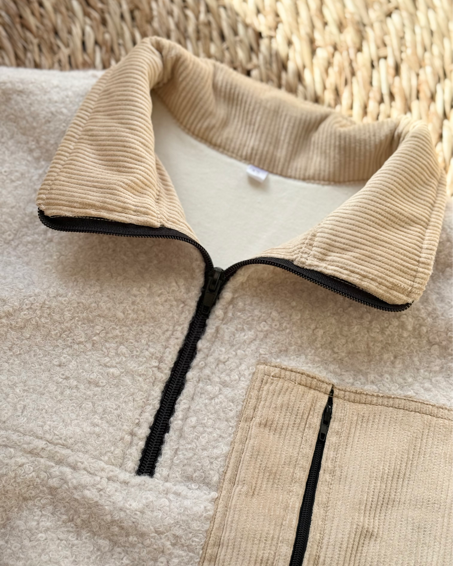 Summit Quarter Zip - Cream Sherpa