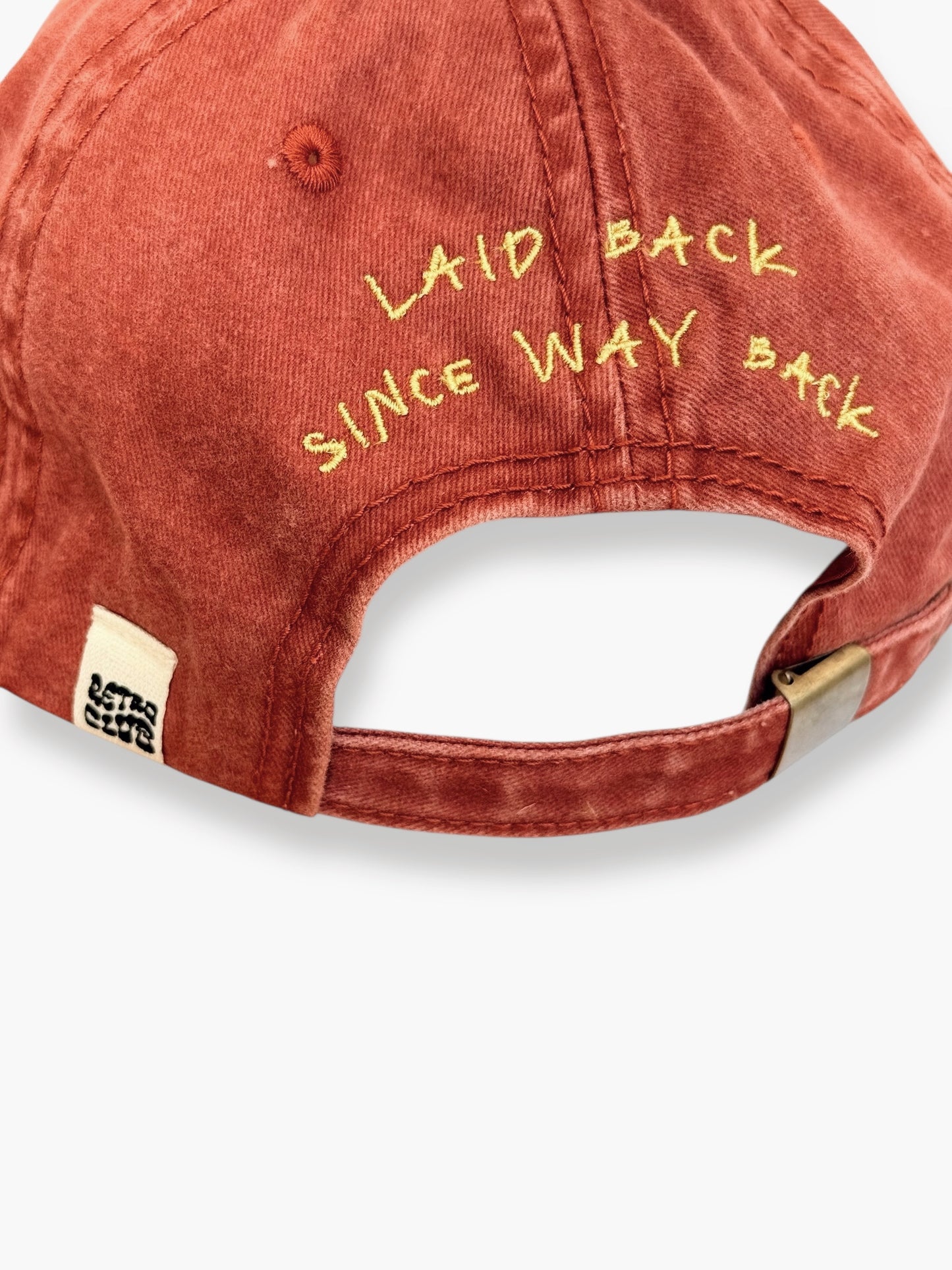 "Laid Back Since Way Back" - Washed Cotton Cap (Rust)
