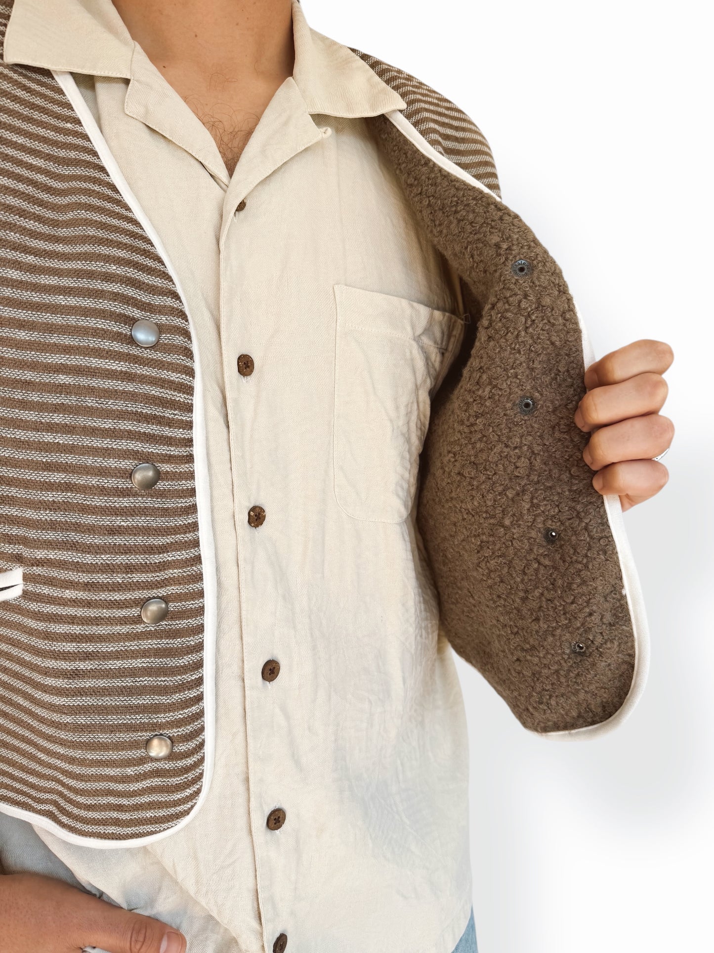Striped Gilet Waistcoat