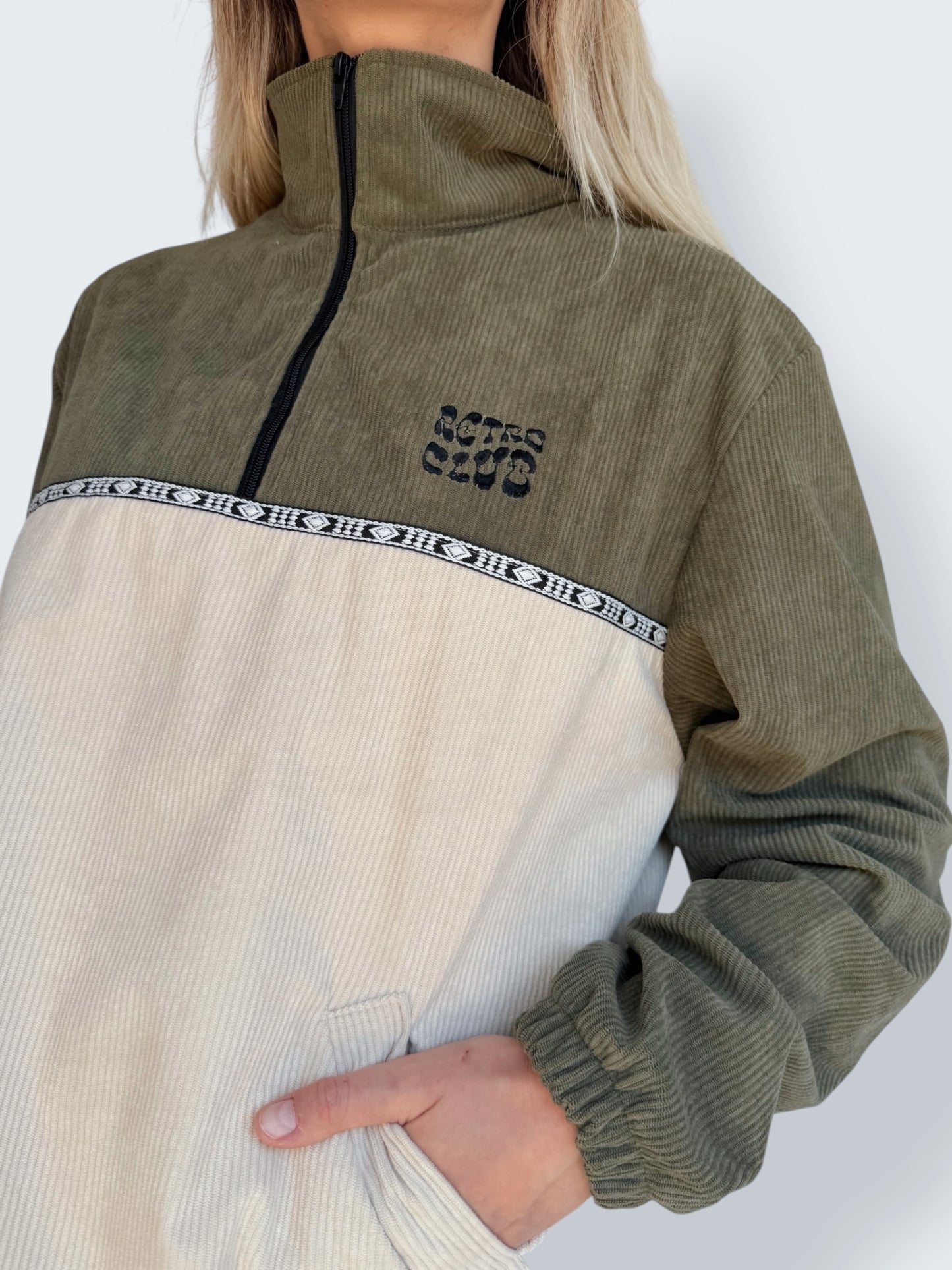 Dawn quarter zip - Olive