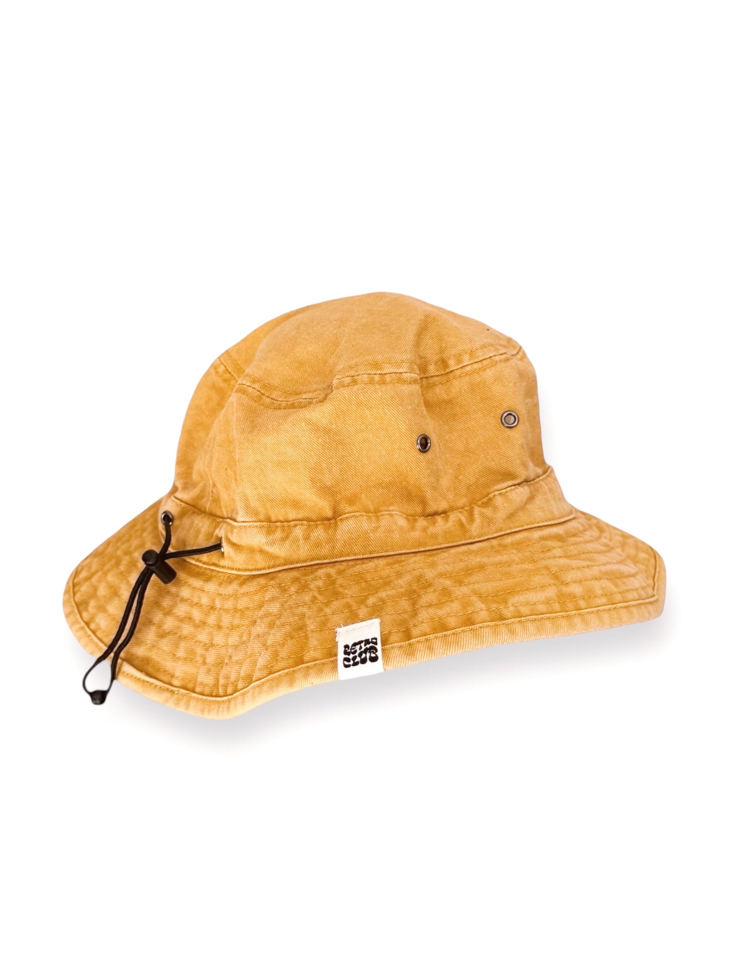 Retro Club Fisherman Hat - Mustard
