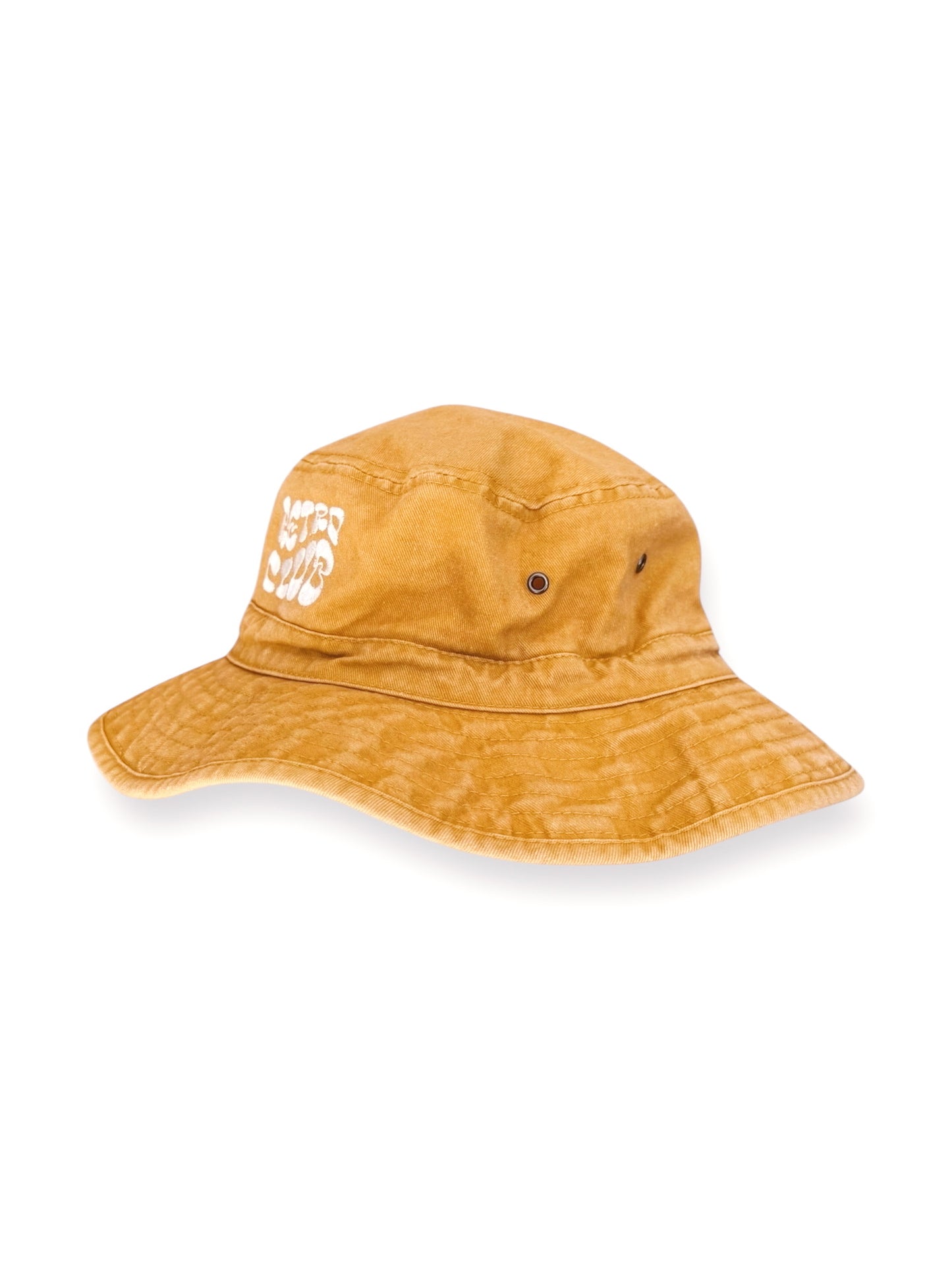 Retro Club Fisherman Hat - Mustard