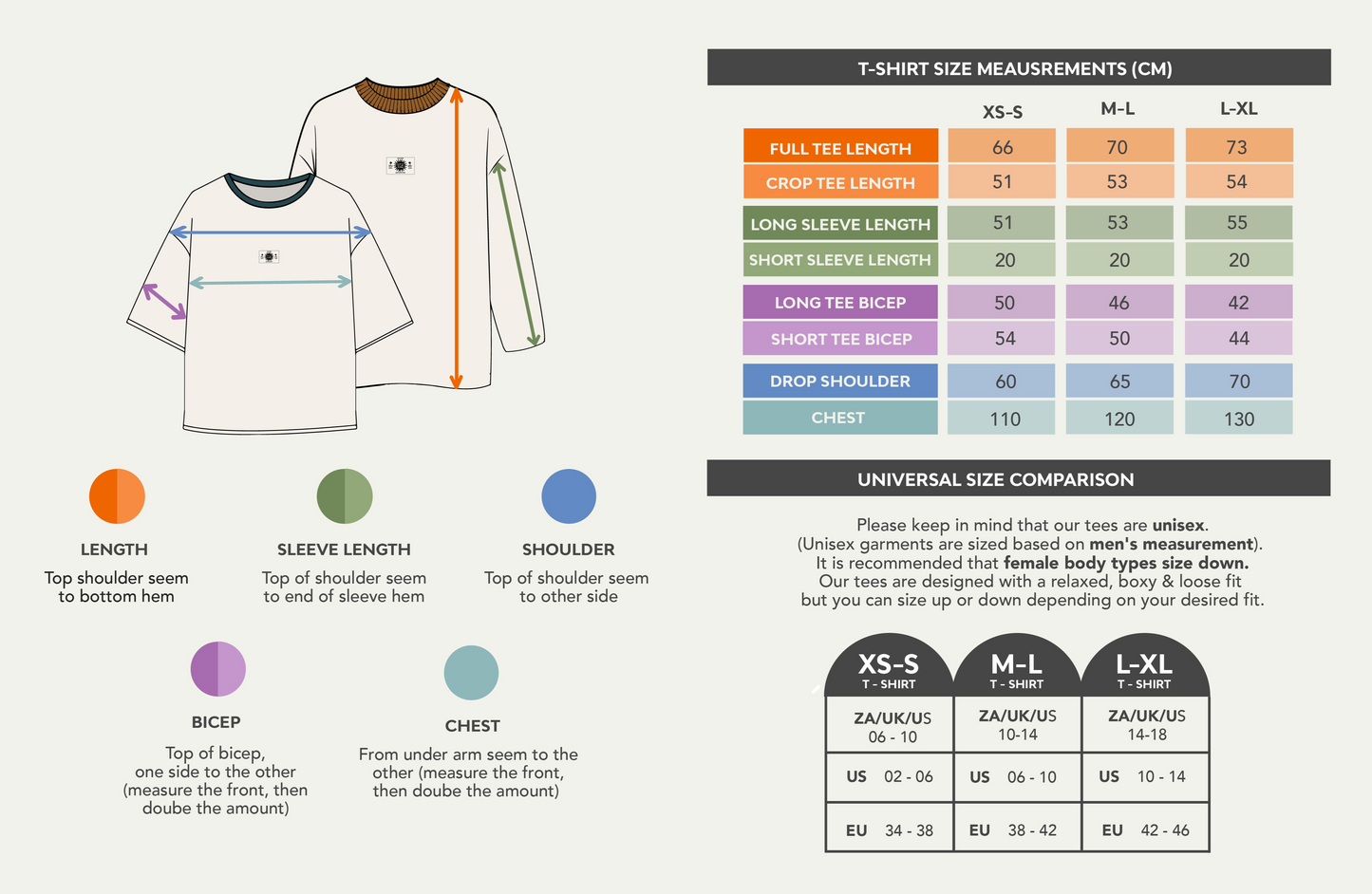 Unisex "Sunset" long Tee (Brown)