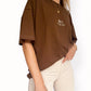 Unisex "Sunset" Short Tee (Brown)