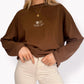 Unisex "Sunset" Long Tee (Brown)