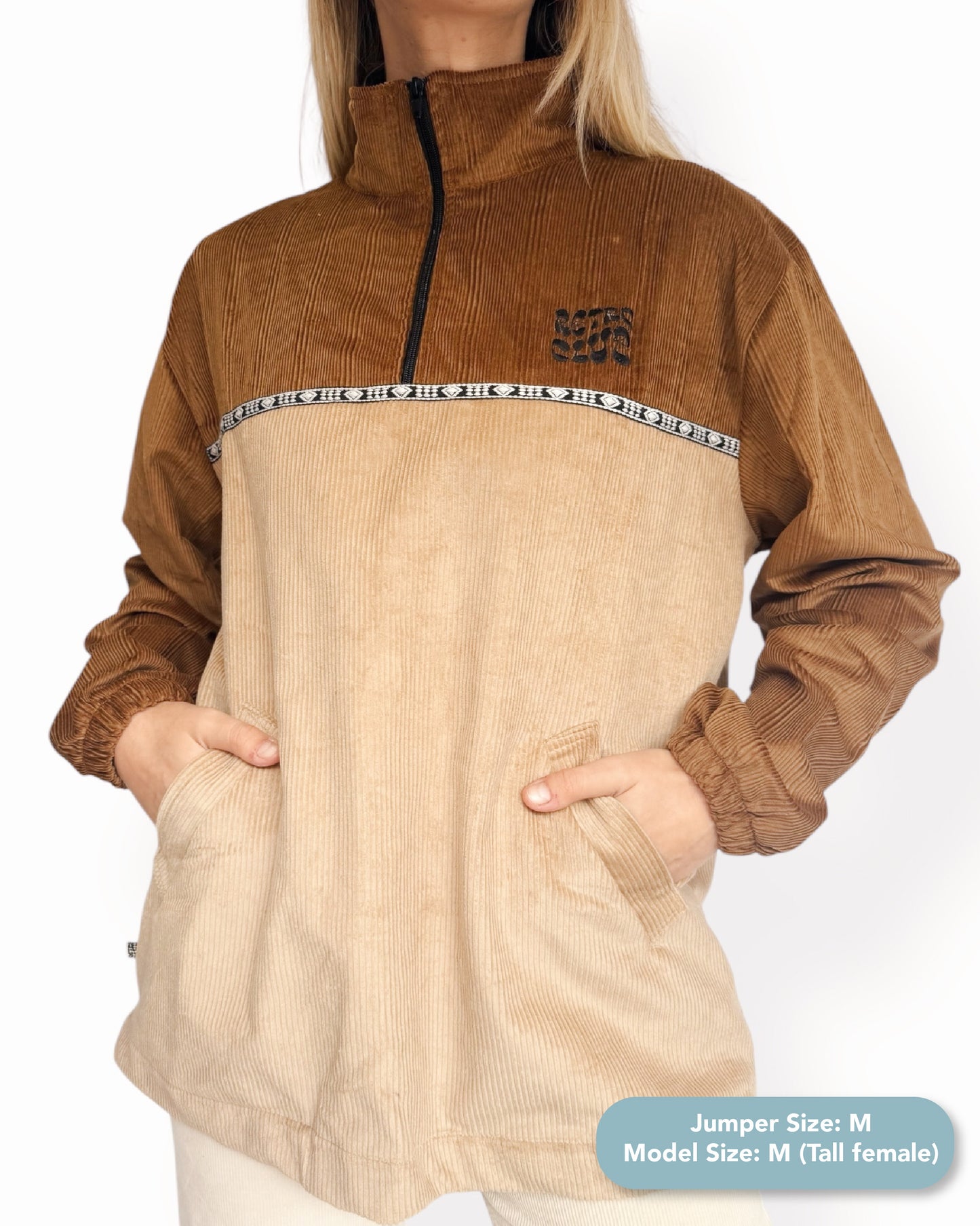 Dawn quarter zip - Burnt