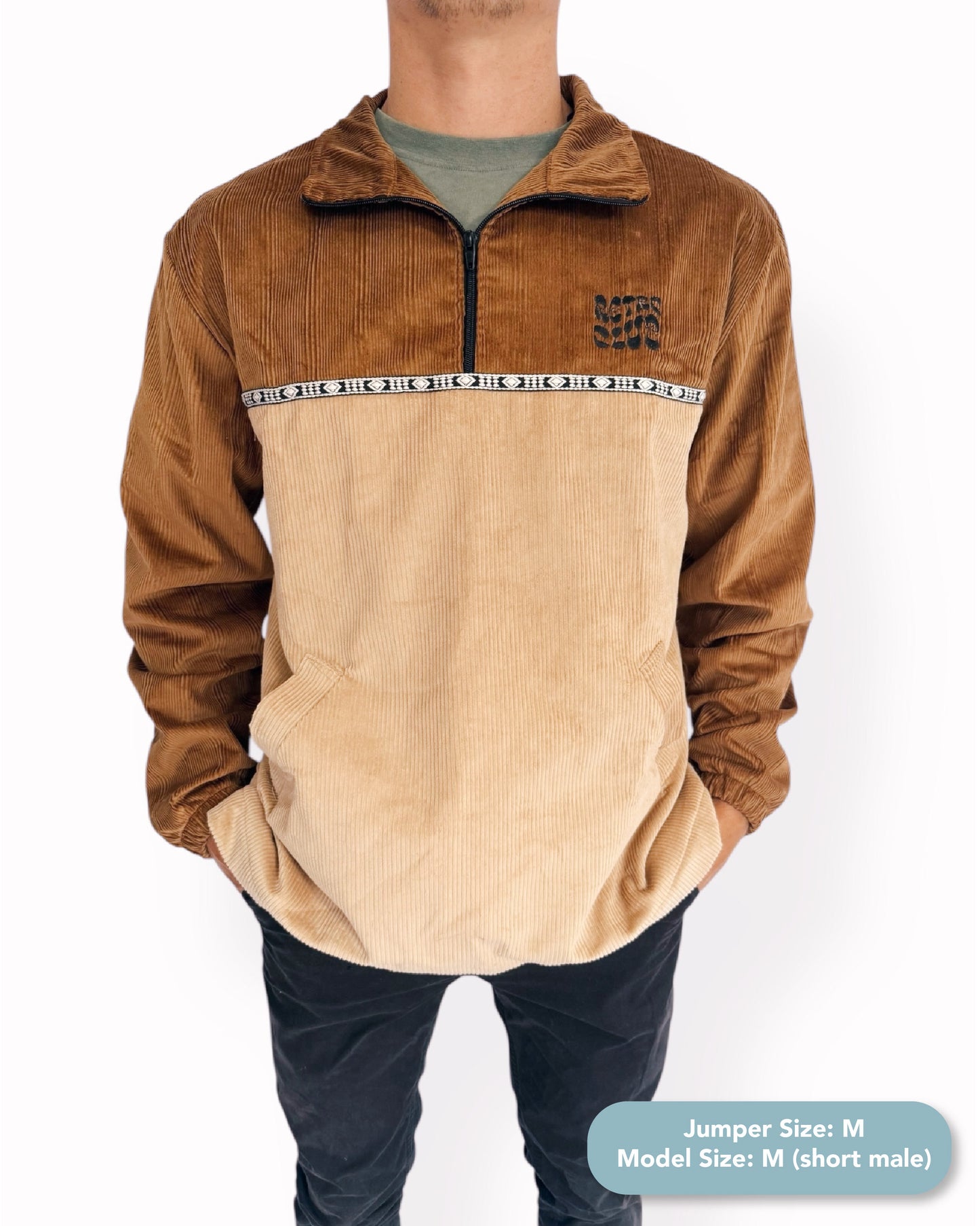 Dawn quarter zip - Burnt