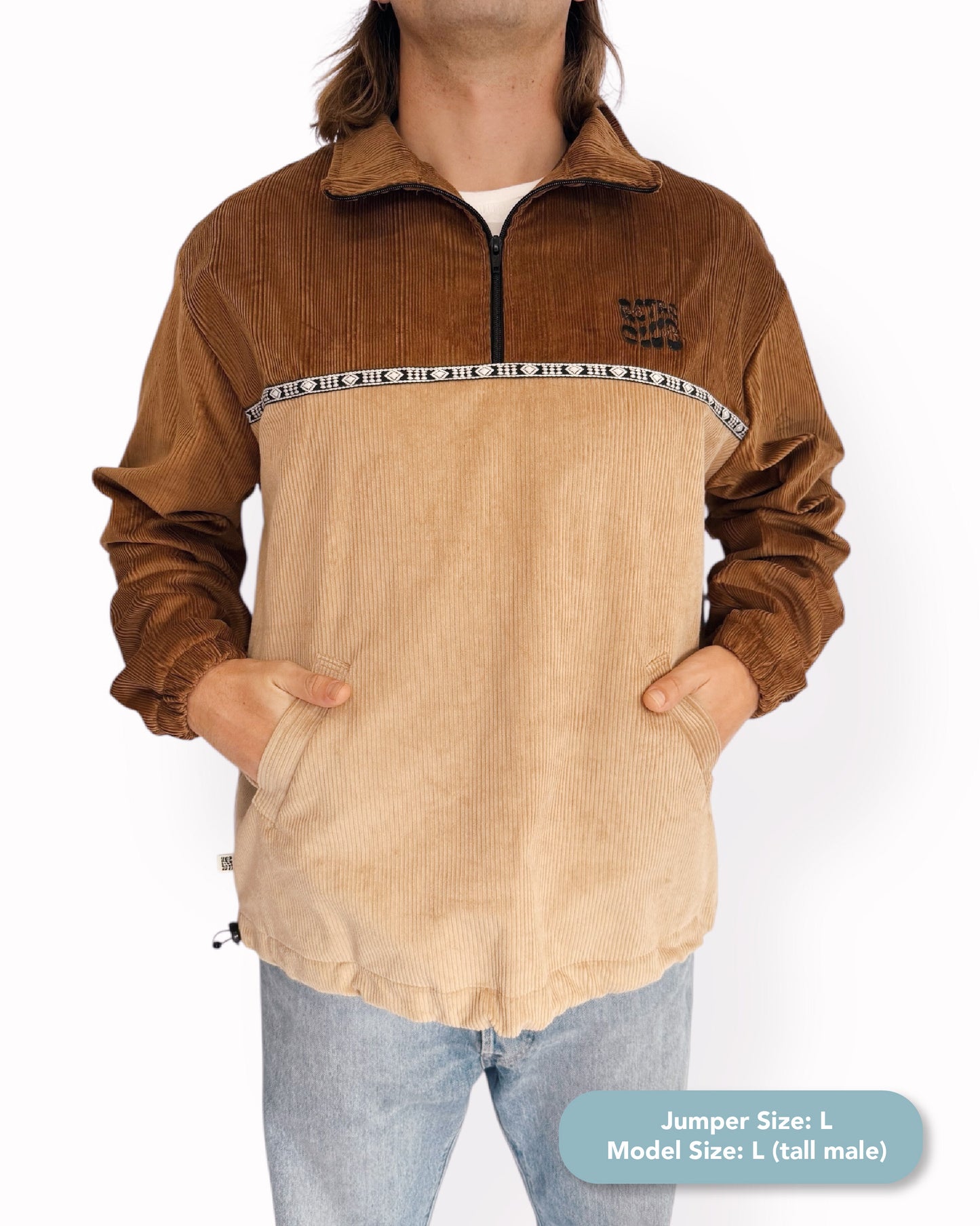 Dawn quarter zip - Burnt
