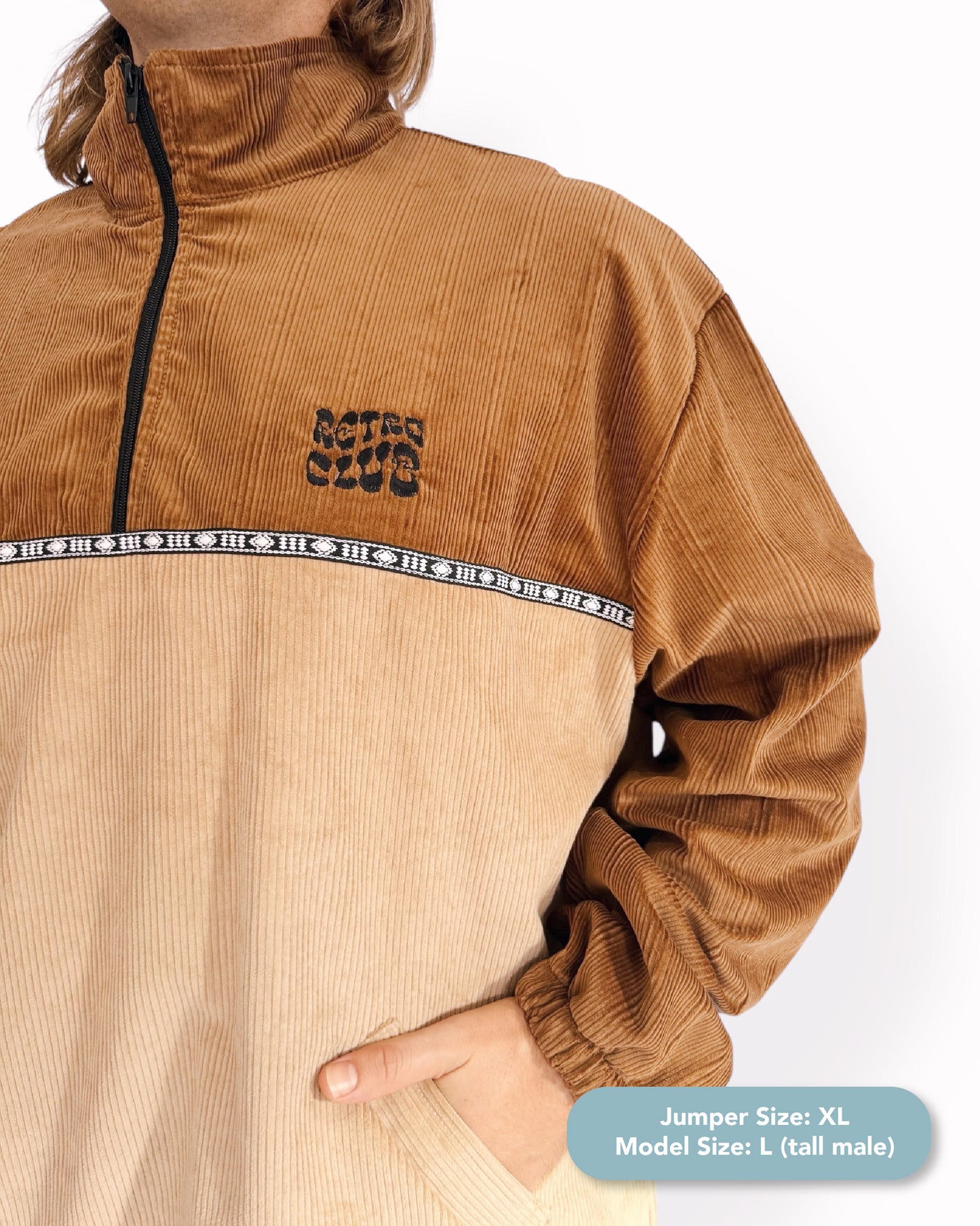Dawn quarter zip - Burnt