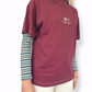 Unisex "Sunset" Short Tee (Maroon)