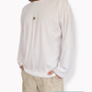Unisex Classic White Long Sleeve (Burnt Collar)