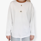 Unisex Classic White Long Sleeve (Burnt Collar)