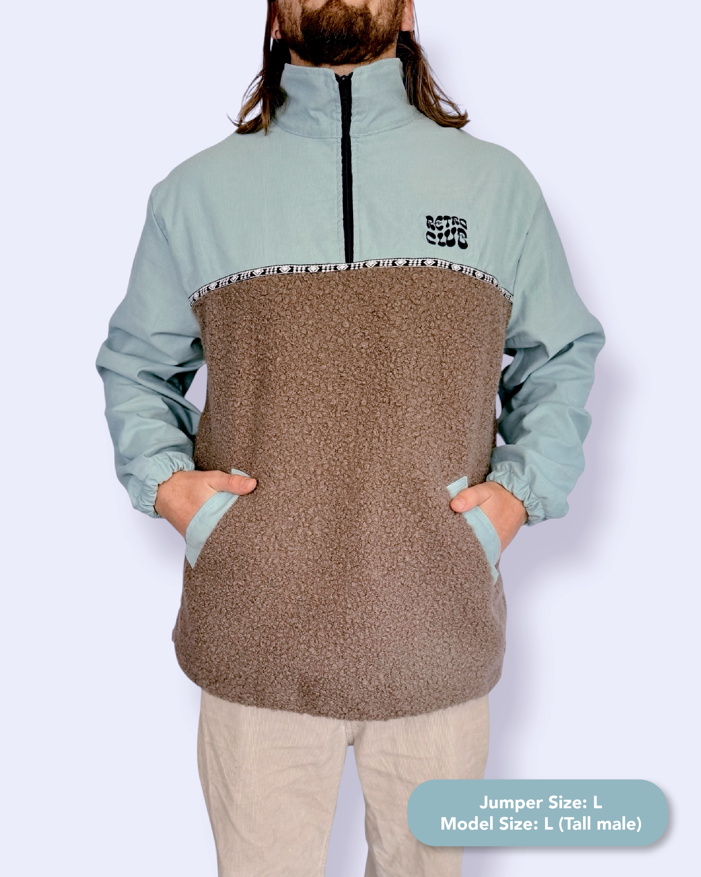 Dawn quarter zip - Blue Sherpa