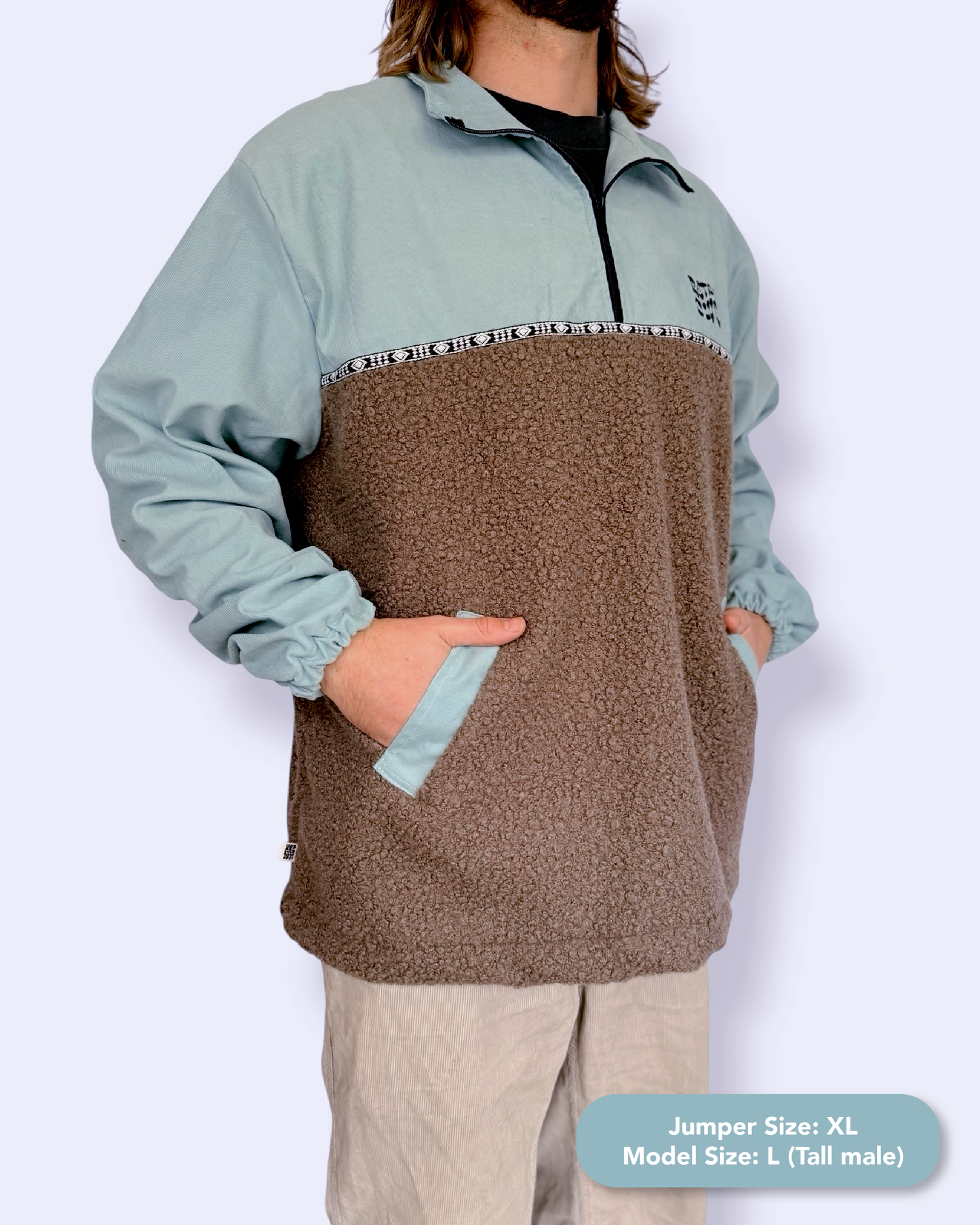 Dawn quarter zip - Blue Sherpa