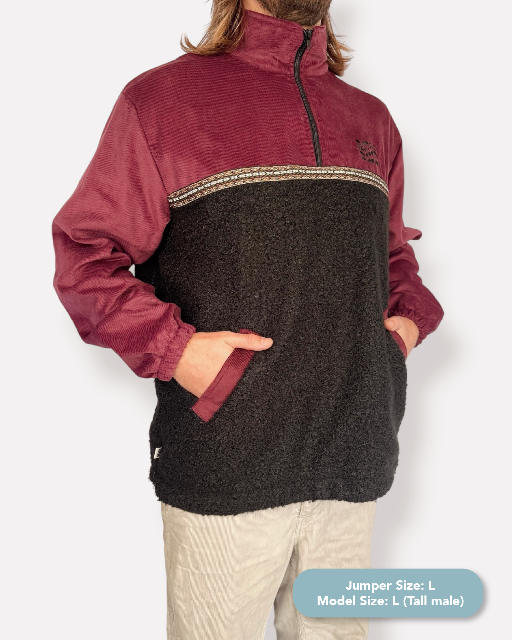 Dawn quarter zip - Black Sherpa