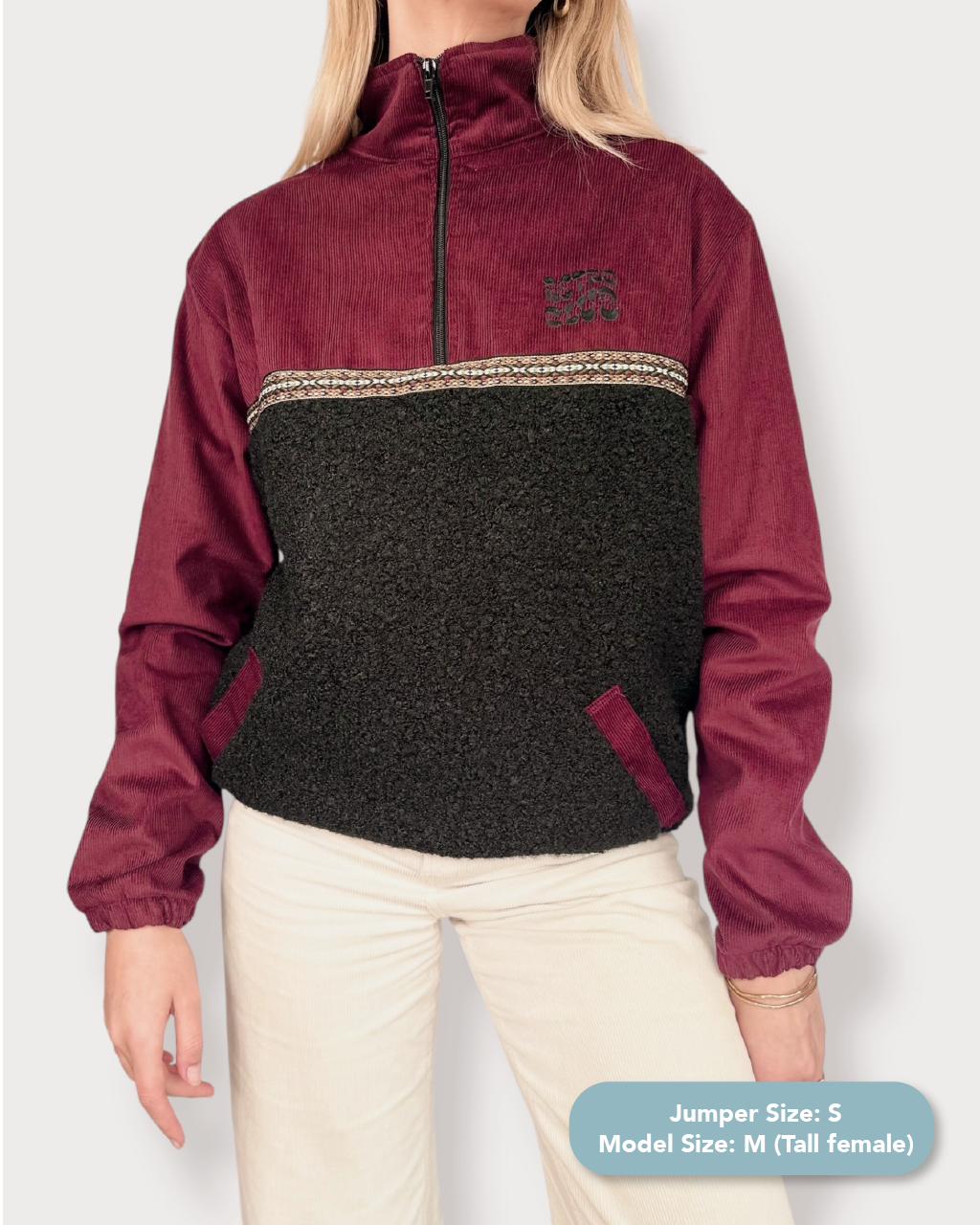 Dawn quarter zip - Black Sherpa